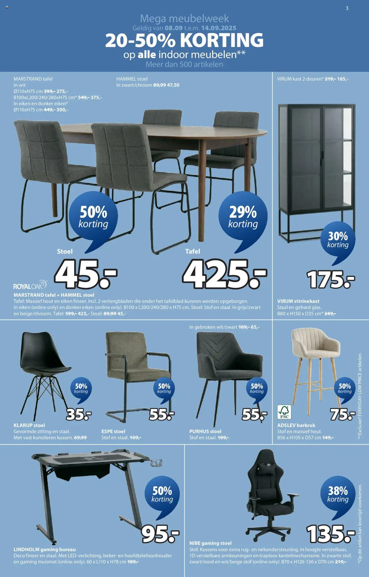  | Pagina: 3 | Producten: Fauteuil, Zitbank, Nachtkastje, Kan