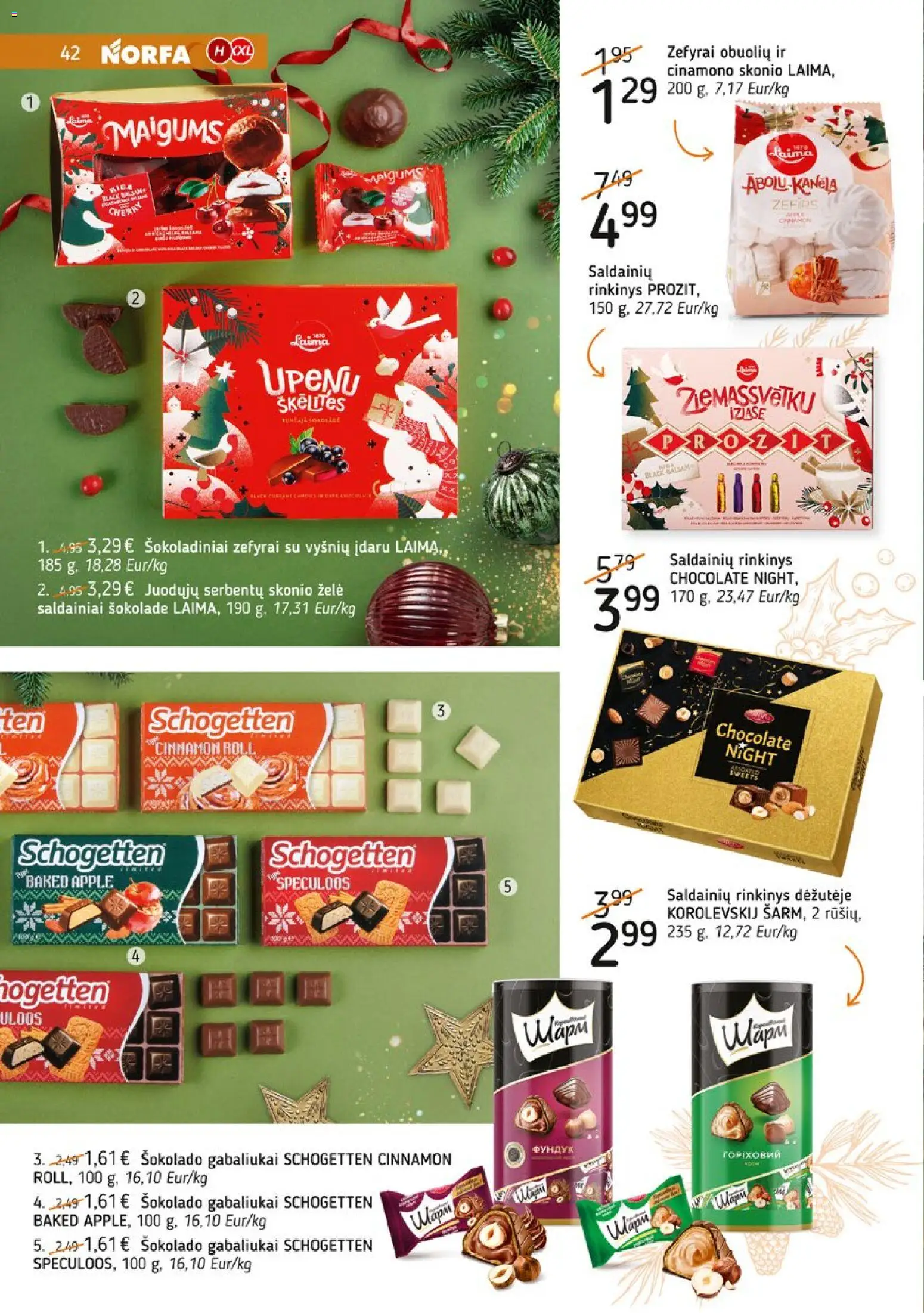 NORFA akcijos nuo 09.12.2025 | Puslapis: 42 | Prekių: Saldainiai
