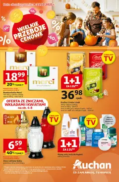 Pogląd oferty "Auchan Gazetka - Wielkie przeboje cenowe Hipermarket" - ważna od 09.10.2025