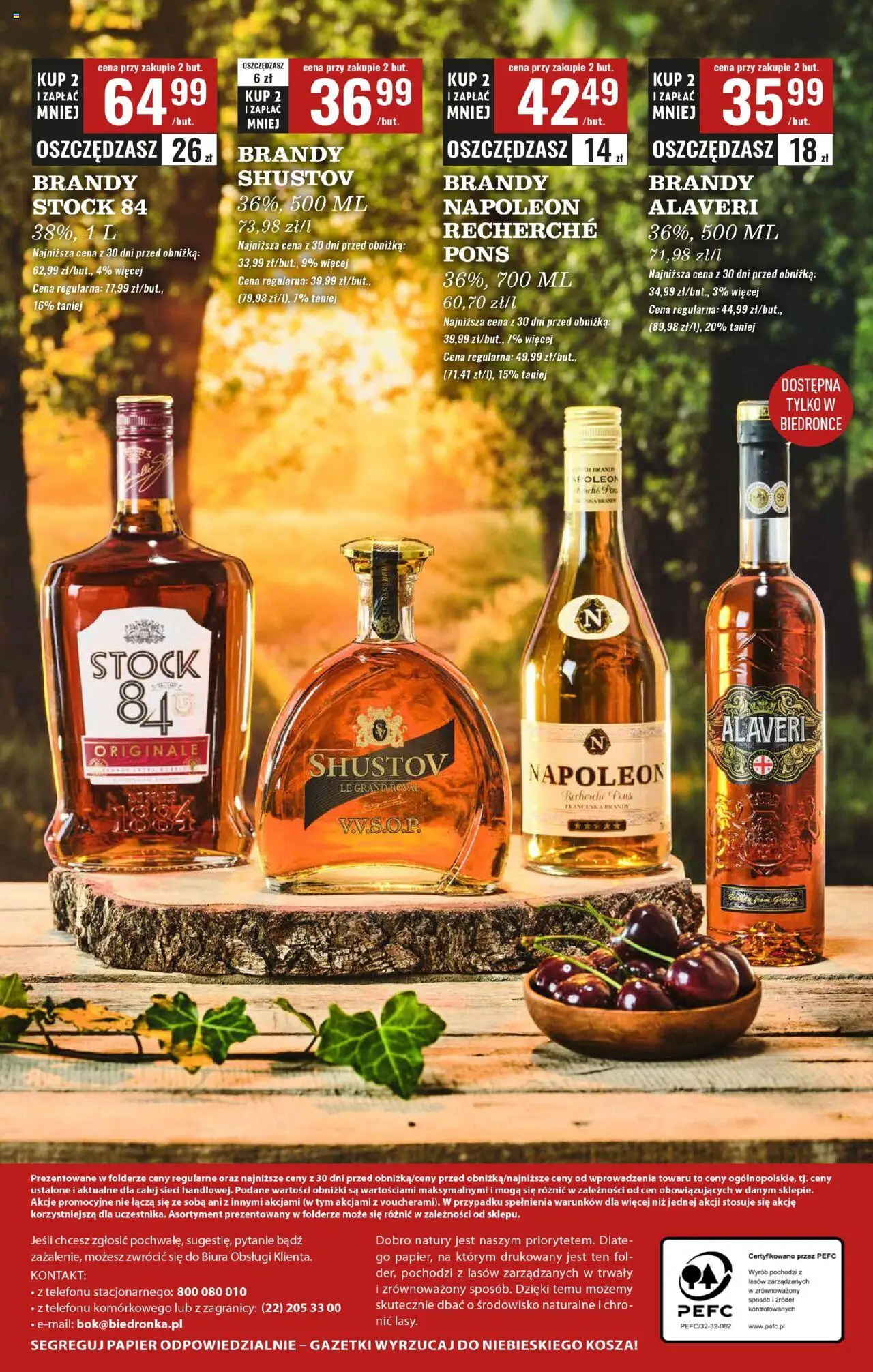 Biedronka gazetka - Czas na toast od 28.07.2025 | Strona: 38 | Produkty: Brandy Napoleon