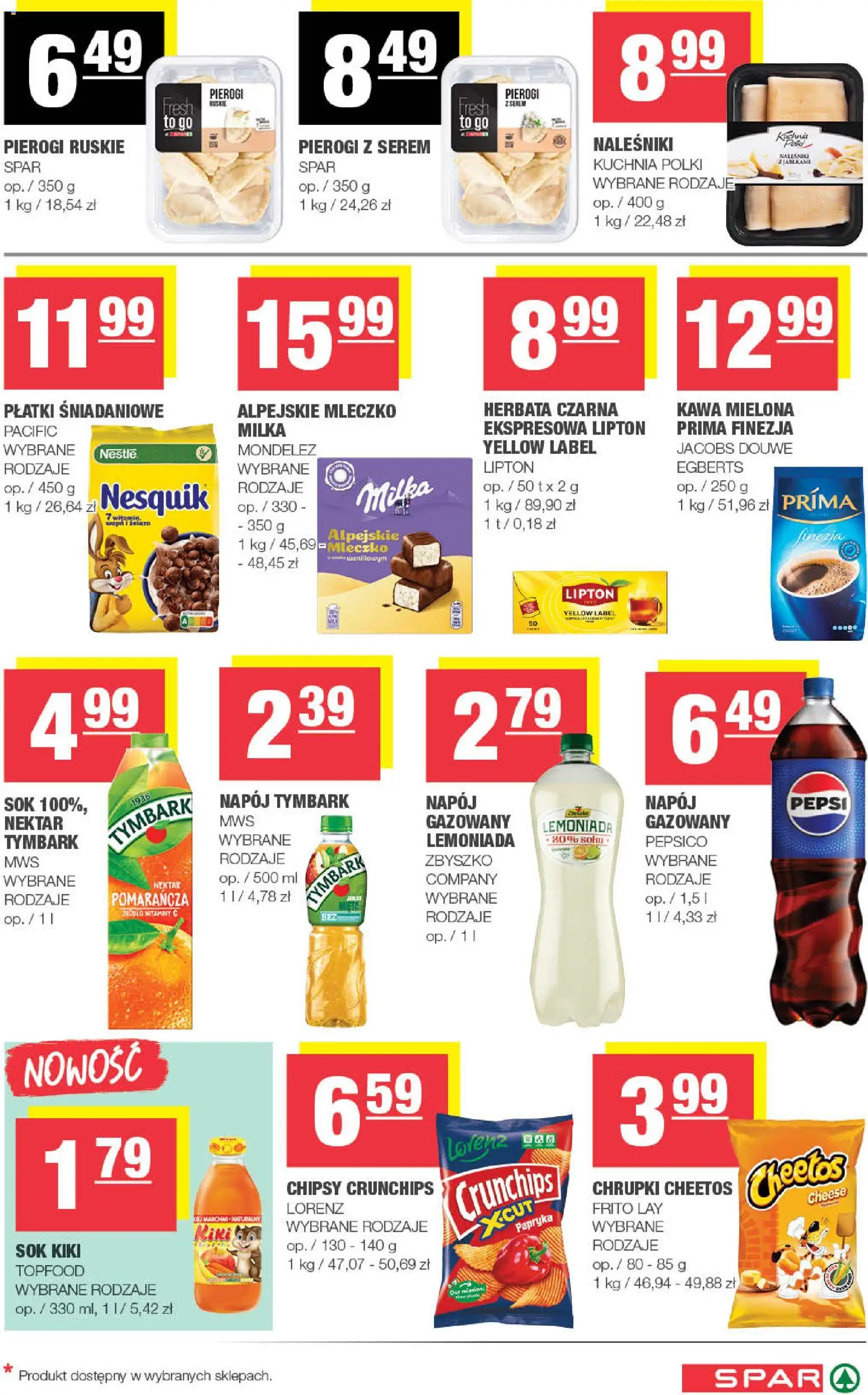 Spar Gazetka od 07.01.2026 | Strona: 5 | Produkty: Chipsy, Płatki śniadaniowe, Mięta, Naleśniki