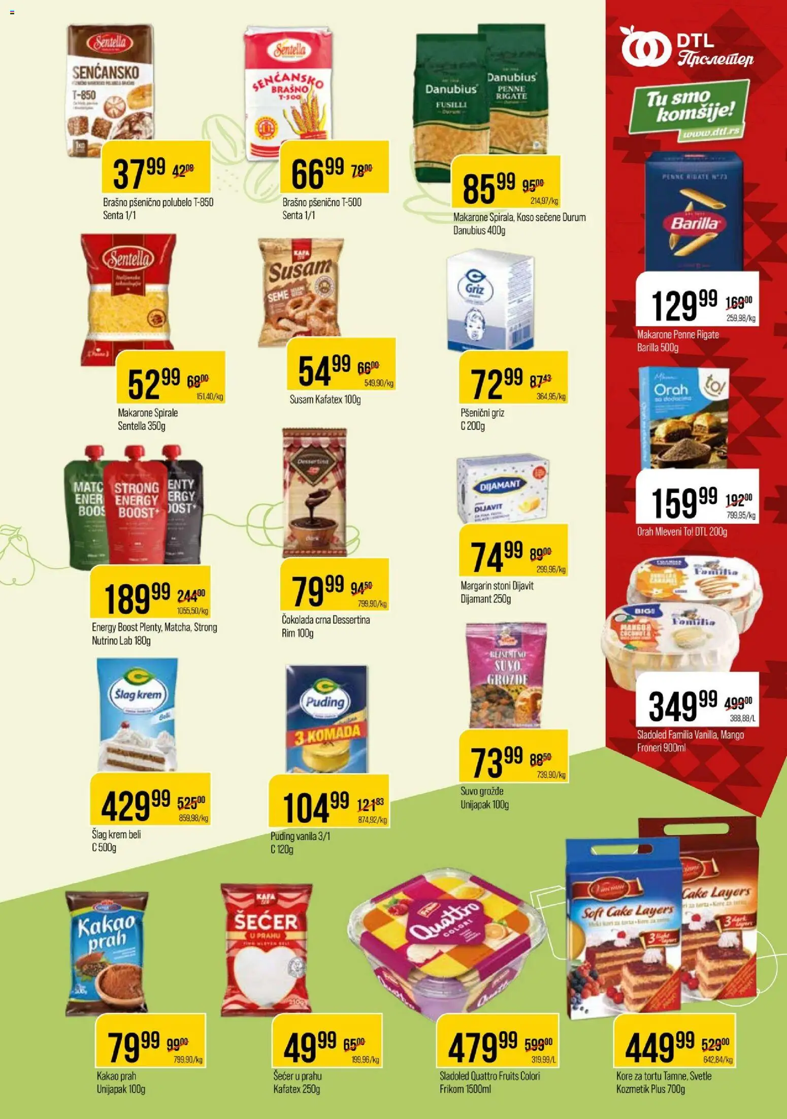 Metalac Proleter katalog - važi od 22.04.2026 | Strana: 7 | Proizvode: Margarin, Orah, Šlag krem, Šećer u prahu