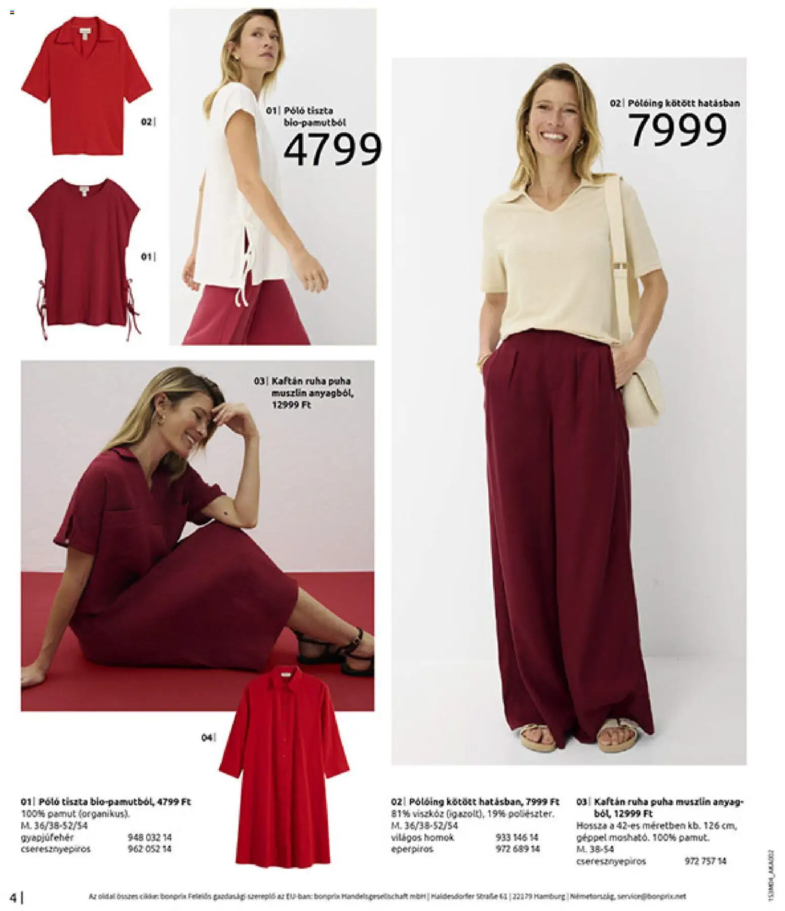 Bonprix akciós ujság - amely érvényes a következő dátumtól: 30.03.2026 | Oldal: 6 | Termékek: Kaftán, Ruha