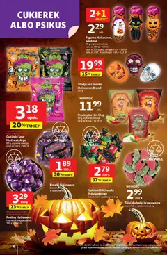 Auchan Gazetka - Pewność niskich cen Hipermarket od 18.09.2025 | Strona: 4 | Produkty: Słodycze, Żelki, Maska, Krówki