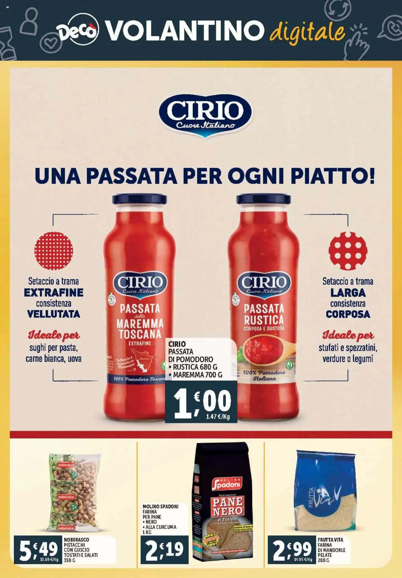 Volantino Decò del 03.10.2025 | Pagina: 29 | Prodotti: Setaccio, Verdure, Pistacchi, Piatto