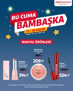 21.11.2025 tarihinden itibaren geçerli olan Rossmann kataloğu önizlemesi