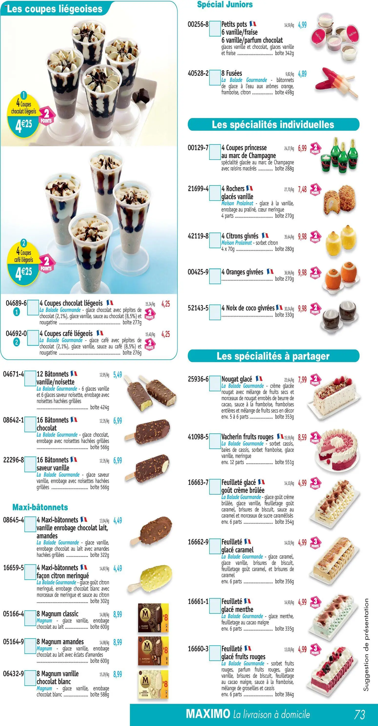 {H1} | Page: 73 | Produits: Citron, Noix de coco, Champagne, Fruits secs