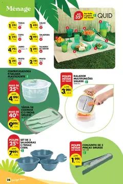 Pingo Doce - Folheto Bazar Ar Livre Açores │ válido de 05.06.2025 | Página: 28 | Produtos: Tábua, Ralador, Talheres, Tigela