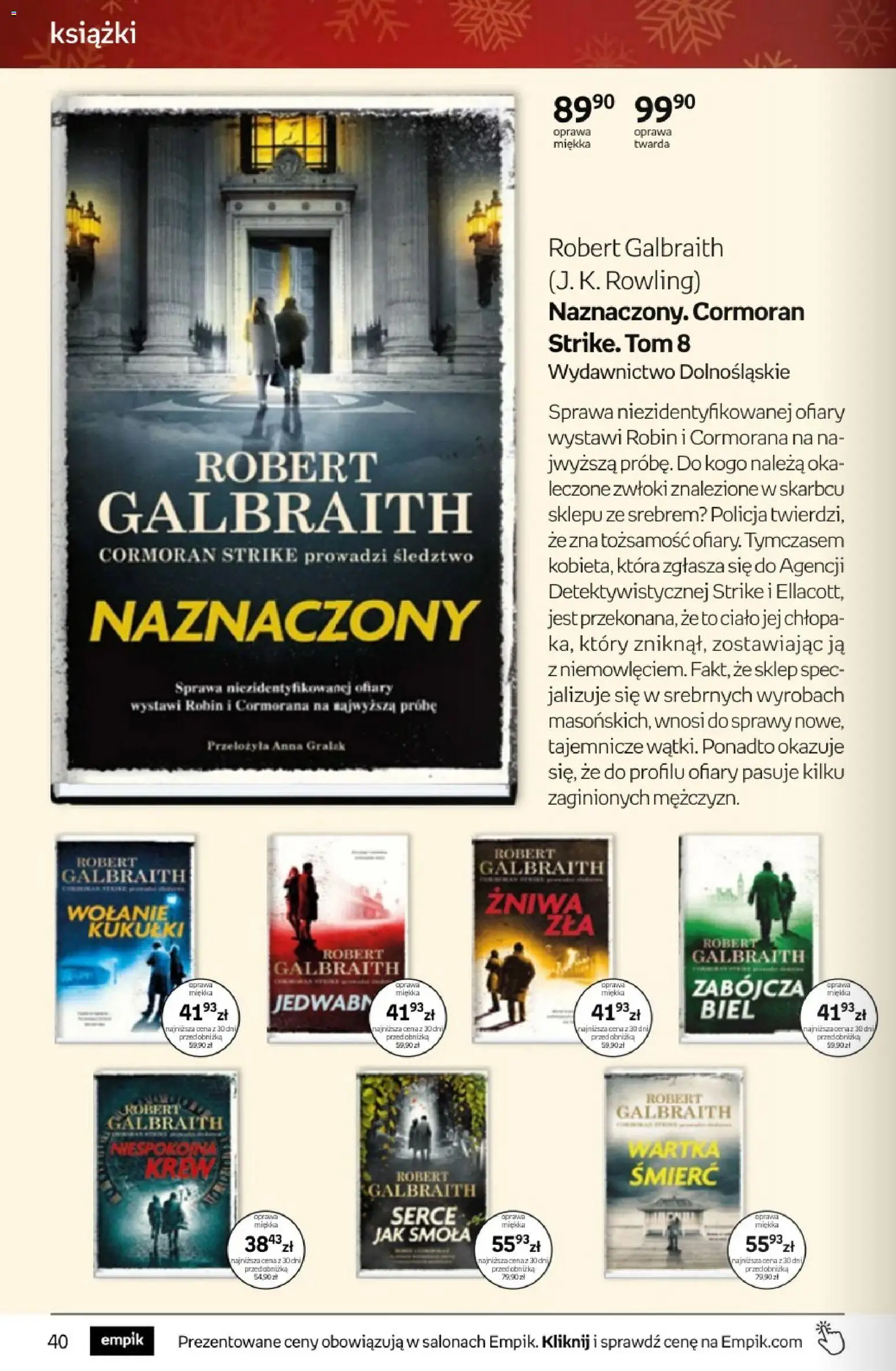 Empik promocje - Tom kultury Książki od 26.11.2025 | Strona: 40 | Produkty: Książki