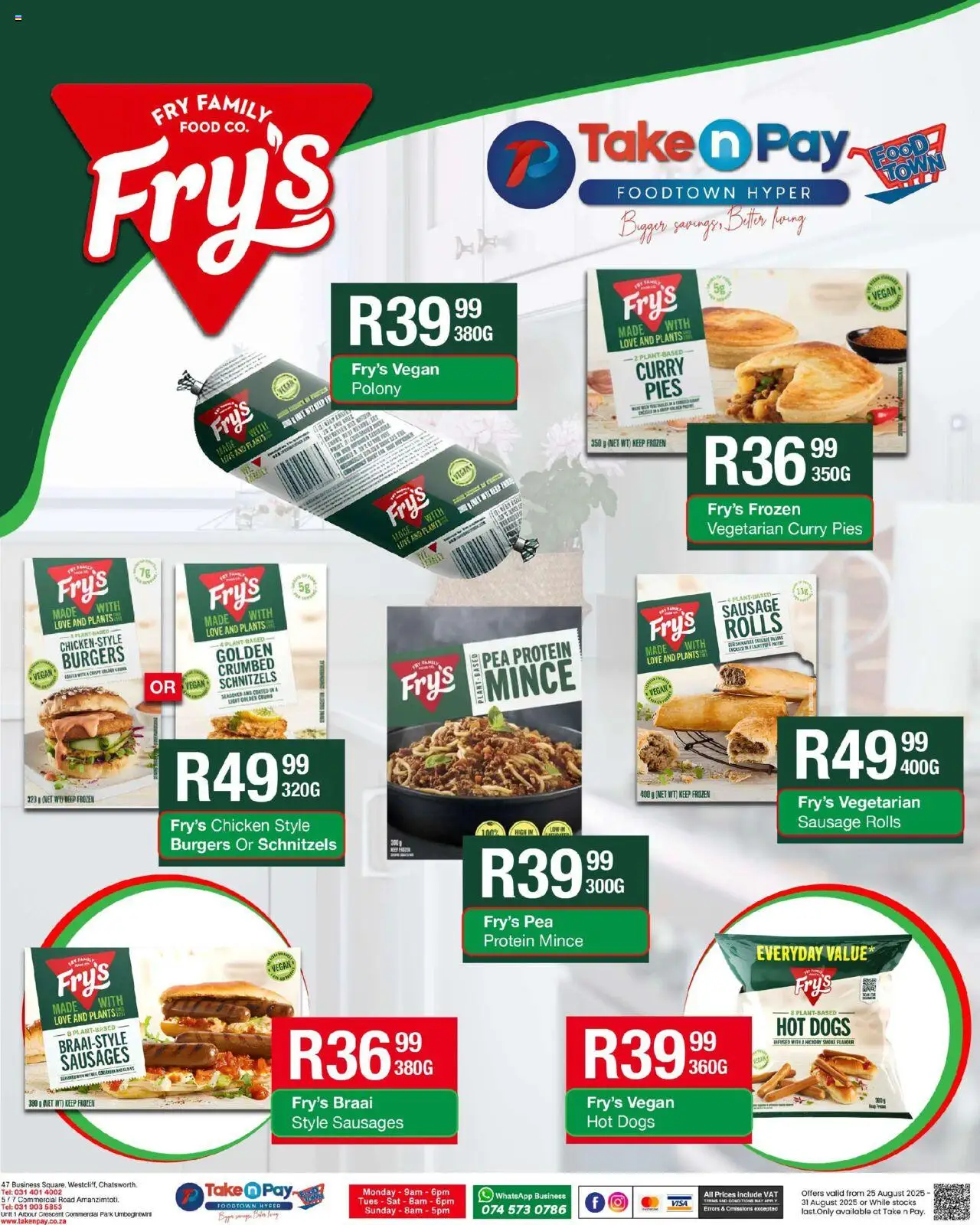Take n Pay - Specials │ valid from 25.08.2025 | Page: 7 | Products: Detergente líquido, Polony, Sausage, Pea