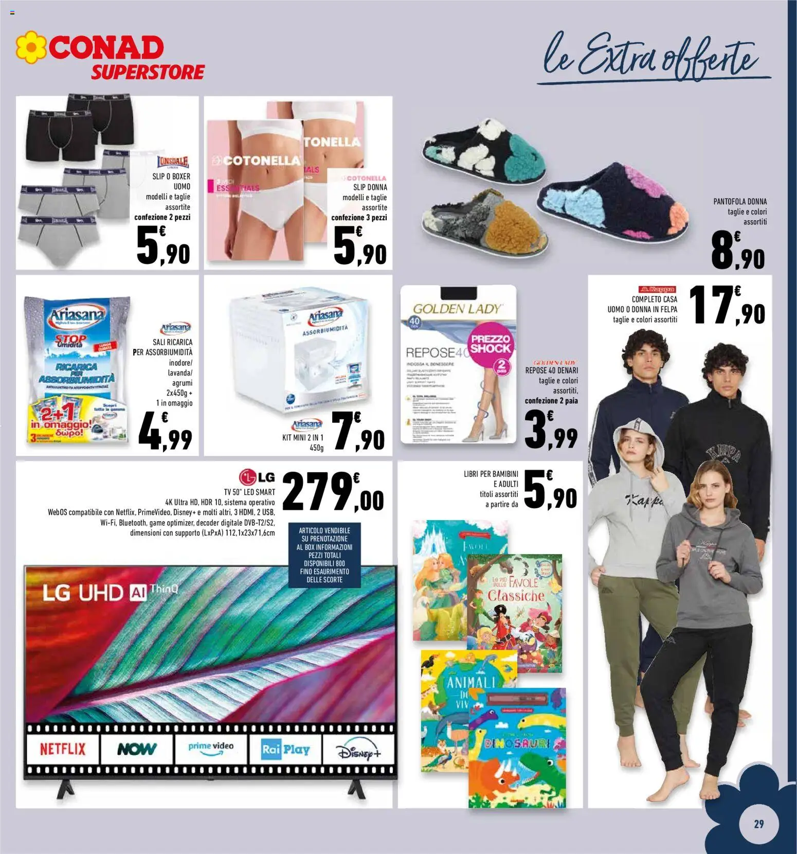 Volantino Conad del 10.12.2025 | Pagina: 29 | Prodotti: Decoder, Boxer, Agrumi, TV