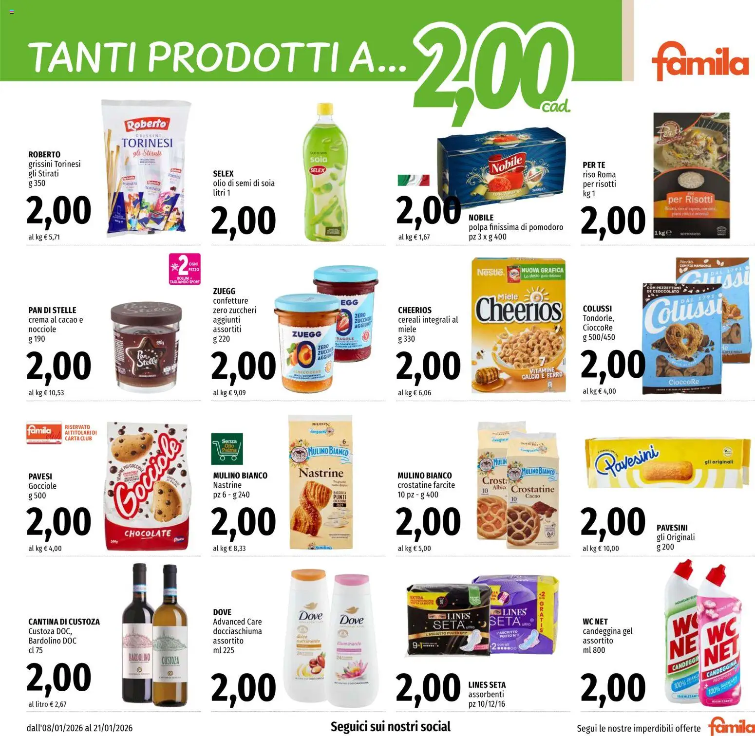 Volantino Famila del 08.01.2026 | Pagina: 7 | Prodotti: Crema, Riso, Tè, Miele
