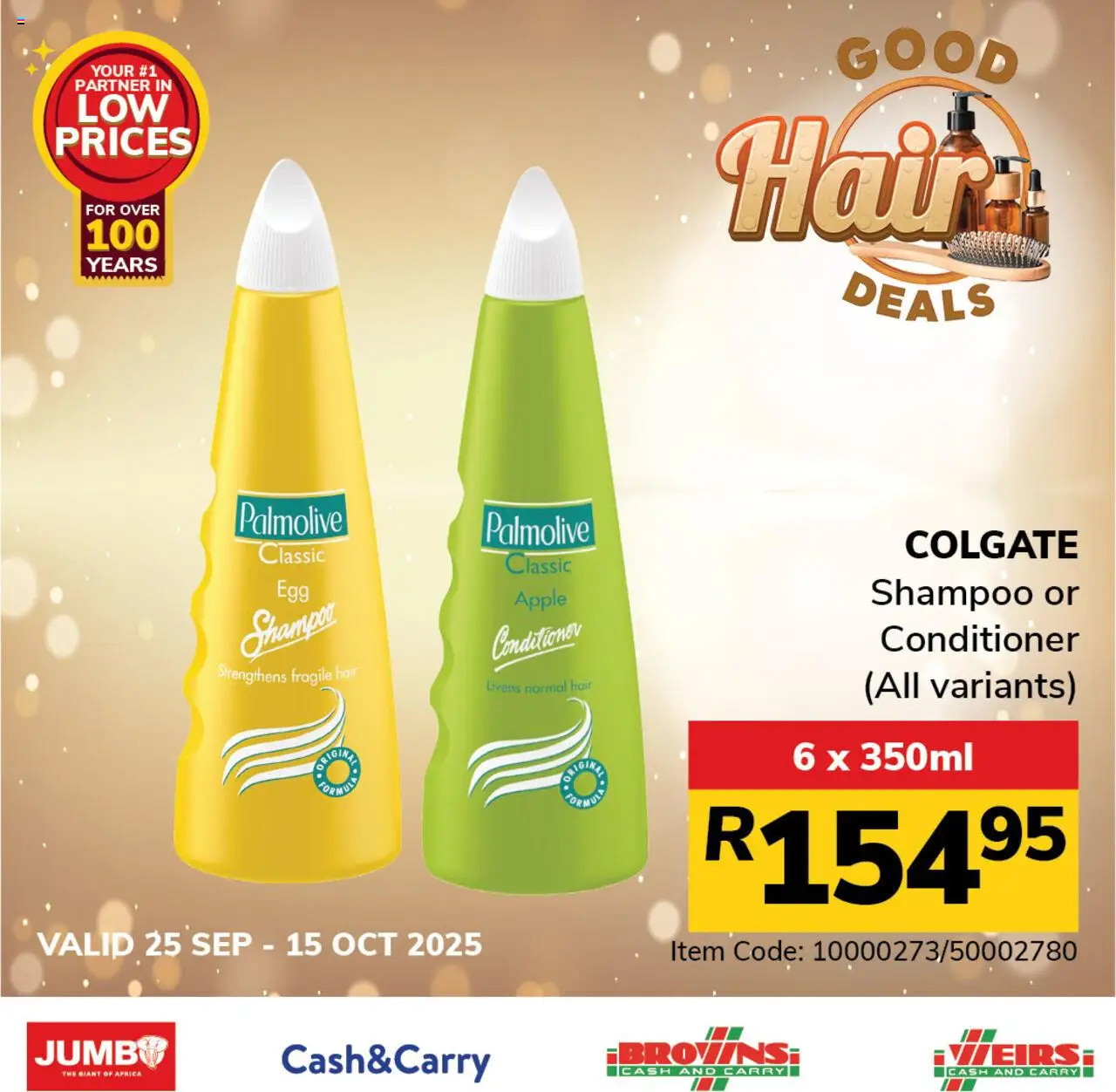 New Jumbo catalogue – valid from 25.09.2025 | Page: 4 | Products: Shampoo, Conditioner