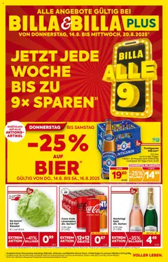 Vorschau von dem Prospekt - Billa Flugblatt - Kärnten gültig ab 14.08.2025