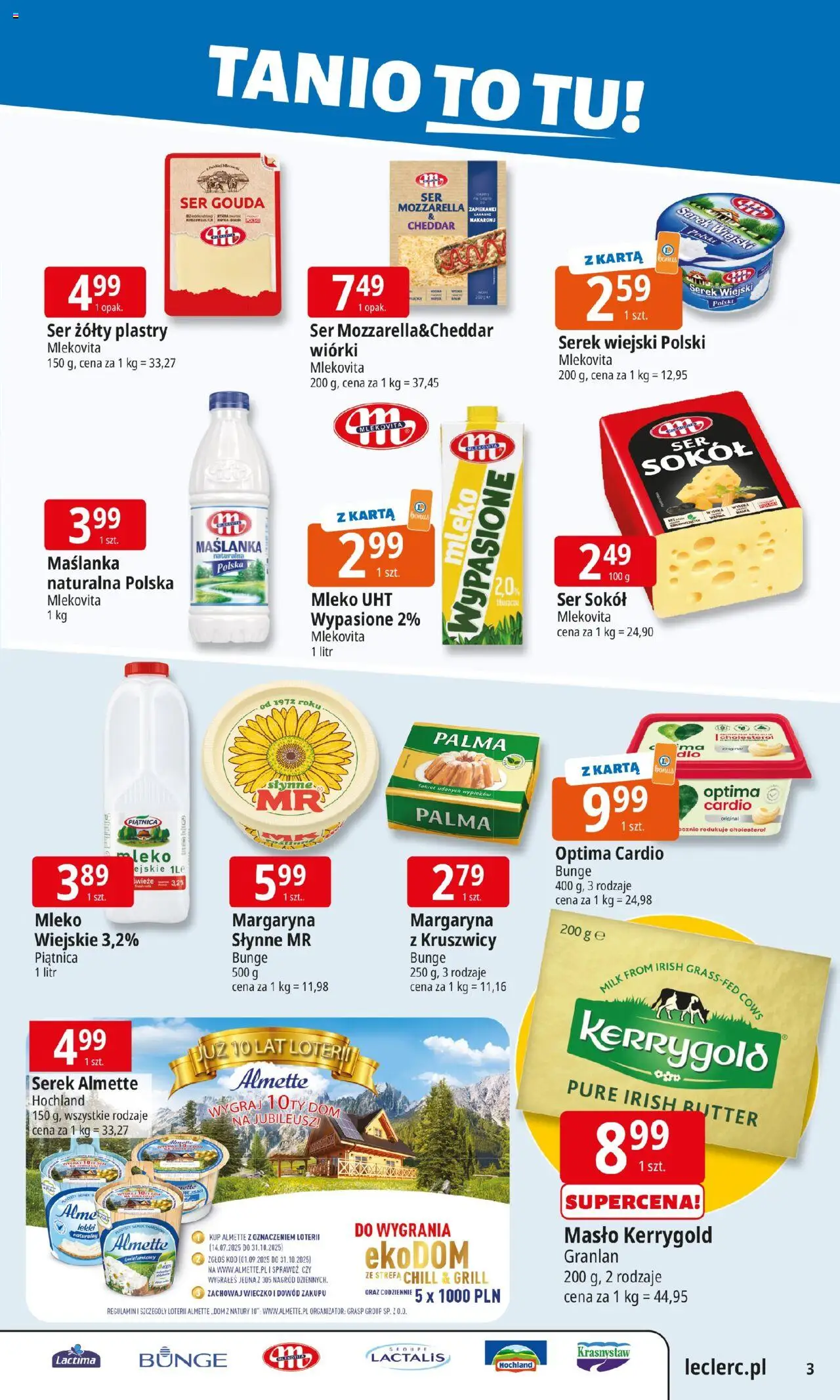 E.Leclerc Gazetka - Kłodzko od 20.10.2025 | Strona: 3 | Produkty: Ser żółty, Optima cardio, Ser, Ser gouda
