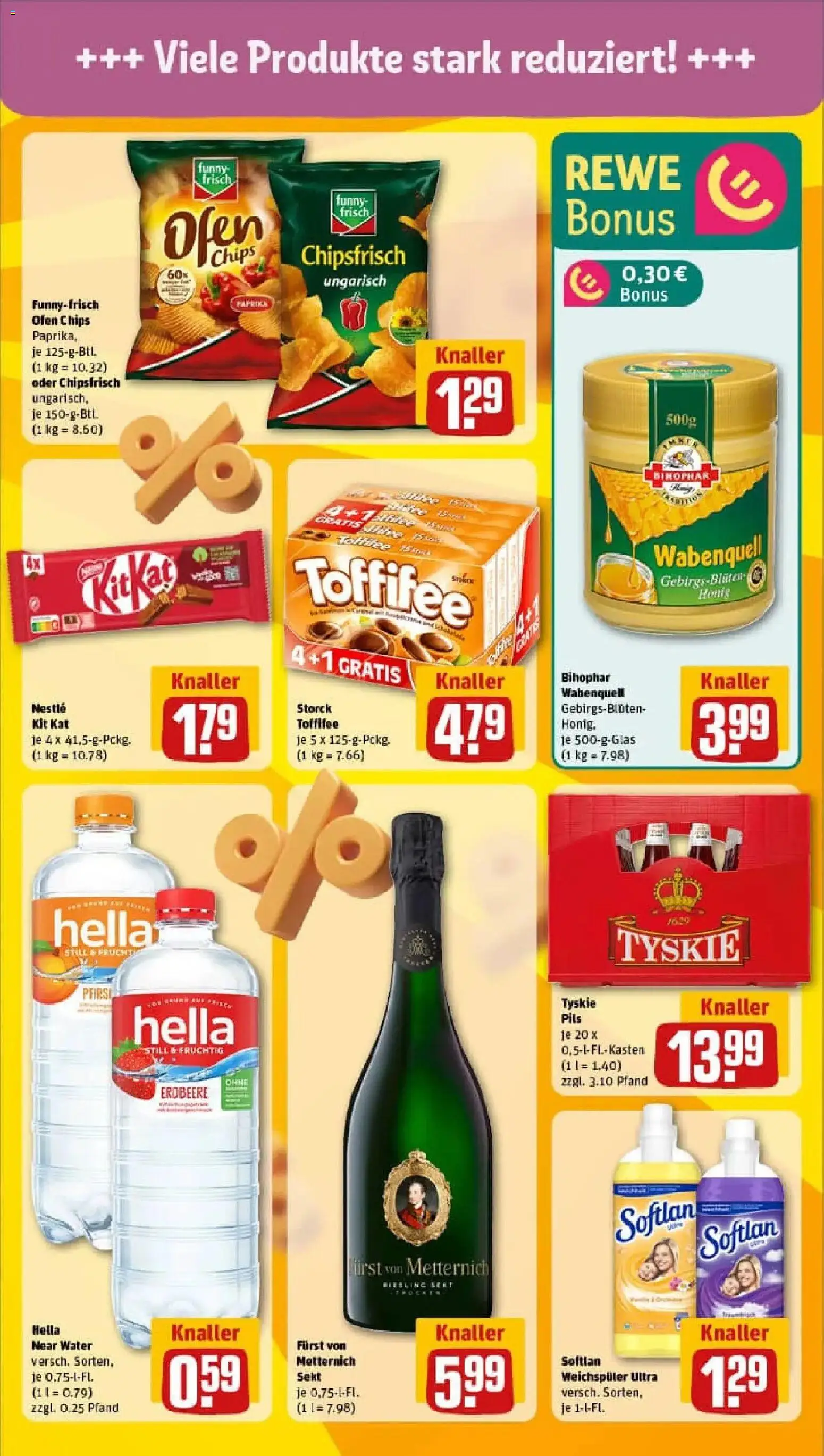 Rewe prospekt Glottertal	 – gültig ab 18.01.2026 | Seite: 5 | Produkte: Furst von metternich, Weichspüler, Toffifee, Chips