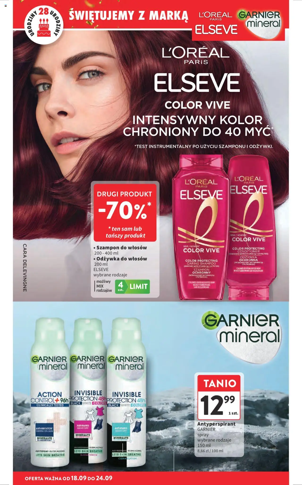 Intermarche Gazetka od 18.09.2025 | Strona: 16 | Produkty: Róż, Szampon, Odżywka, Antyperspirant