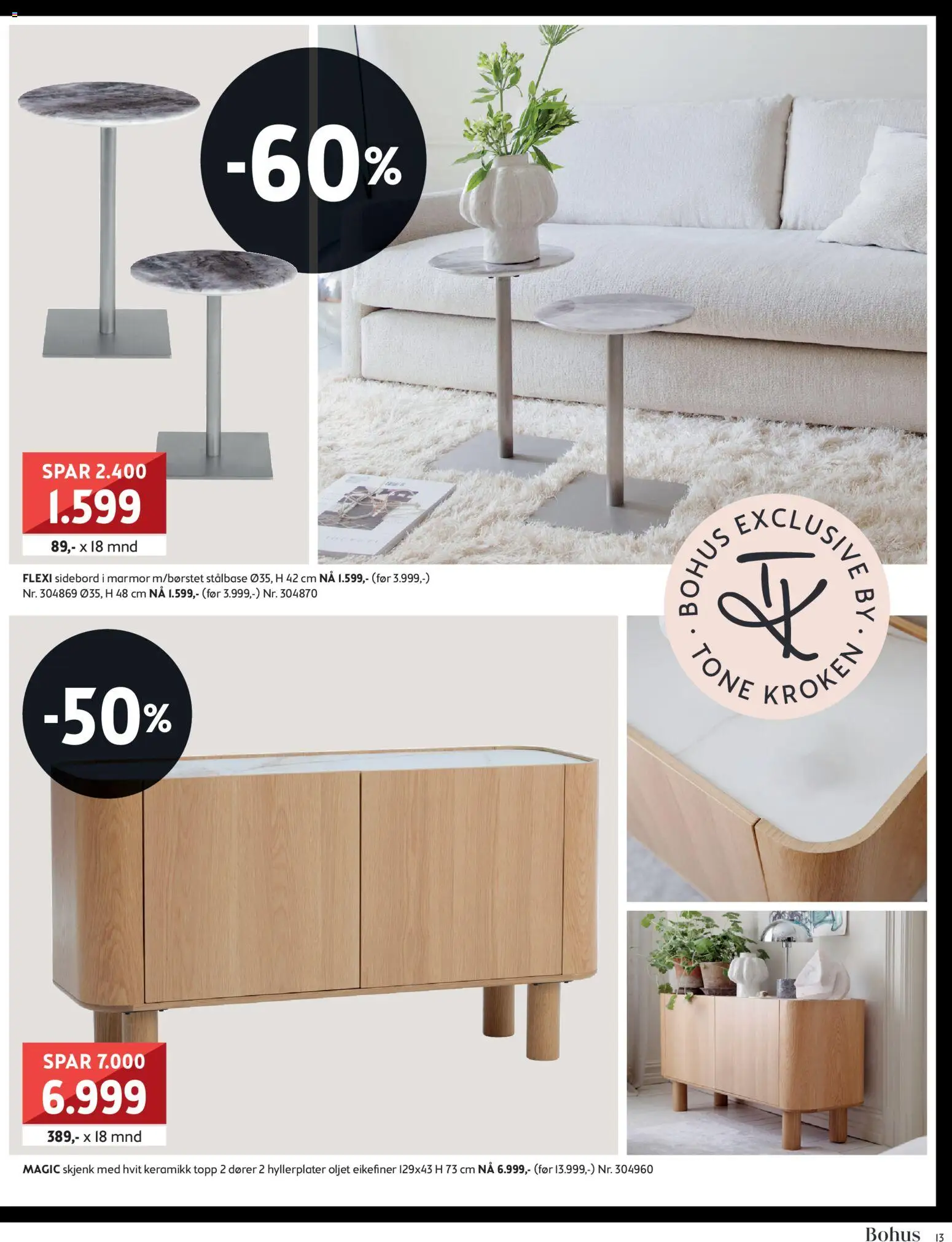 {H1} | Side: 13 | Produkter: Sidebord, Topp