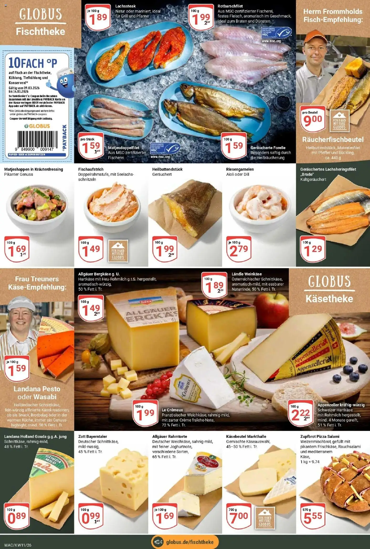 Globus prospekt Markkleeberg	 – gültig ab 09.03.2026 | Seite: 7 | Produkte: Grill, Fisch, Pfeffer, Pizza