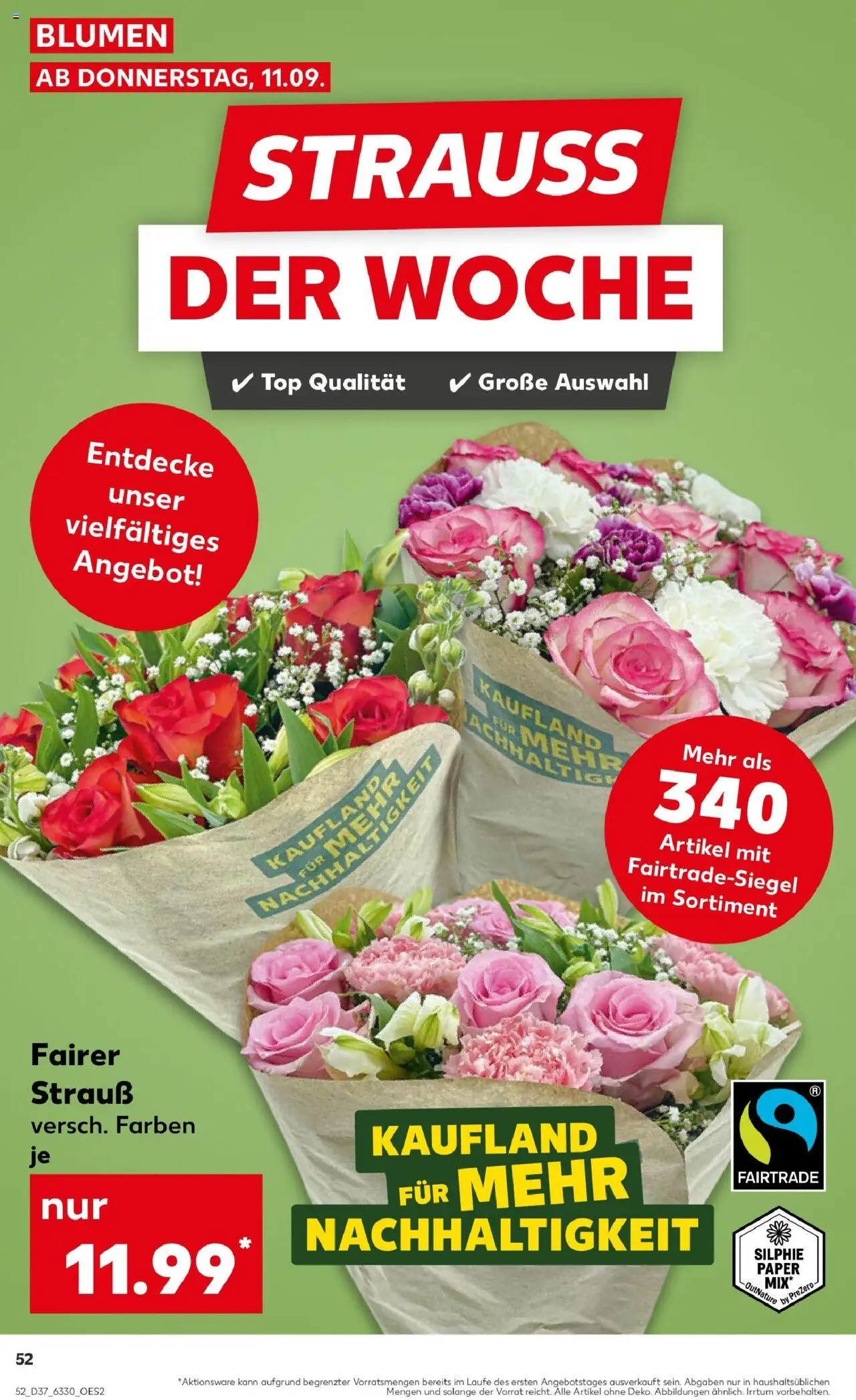 Kaufland prospekt Bremerhaven	 – gültig ab 11.09.2025 | Seite: 52 | Produkte: Top, Blumen