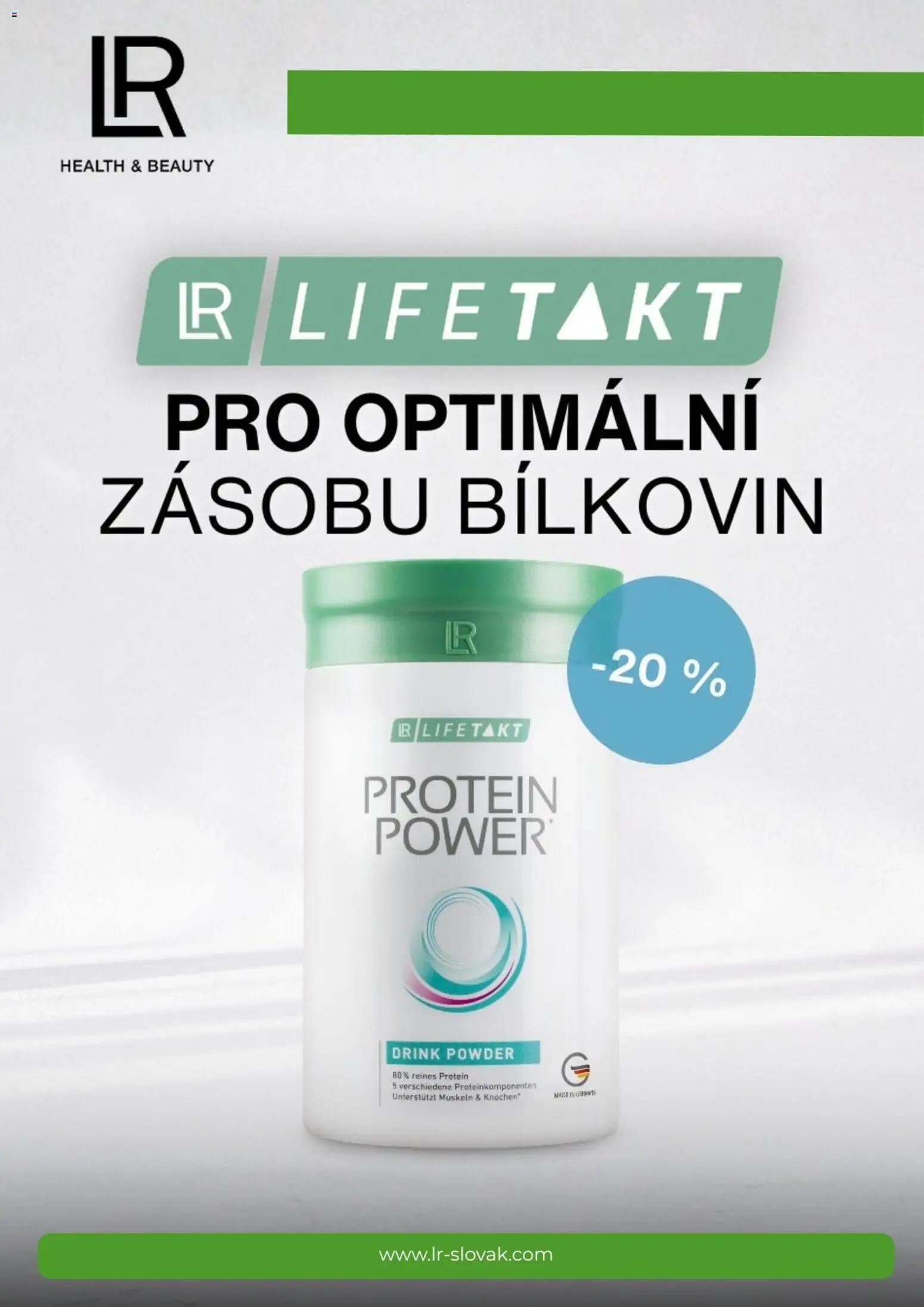 Nové LR akcie – leták je platný od 01.02.2026 | Strana: 5 | Produkty: Protein