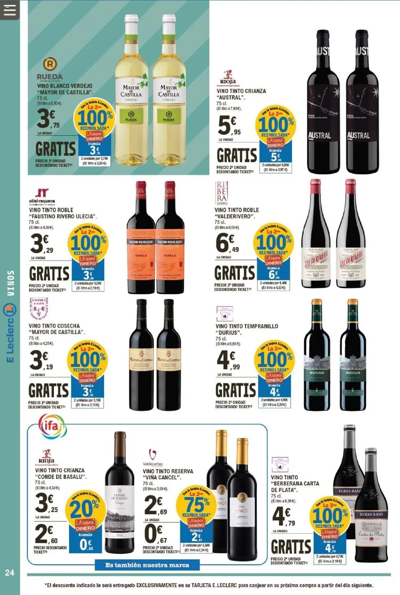 E.Leclerc folleto │ válido desde el 07.10.2025 | Página: 24 | Productos: Vino