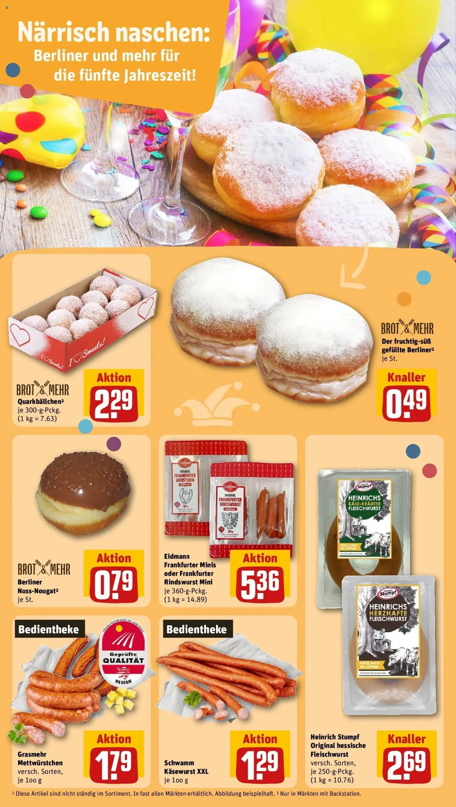 Rewe prospekt Nidda	 – gültig ab 09.02.2026 | Seite: 11 | Produkte: Berliner, Brot