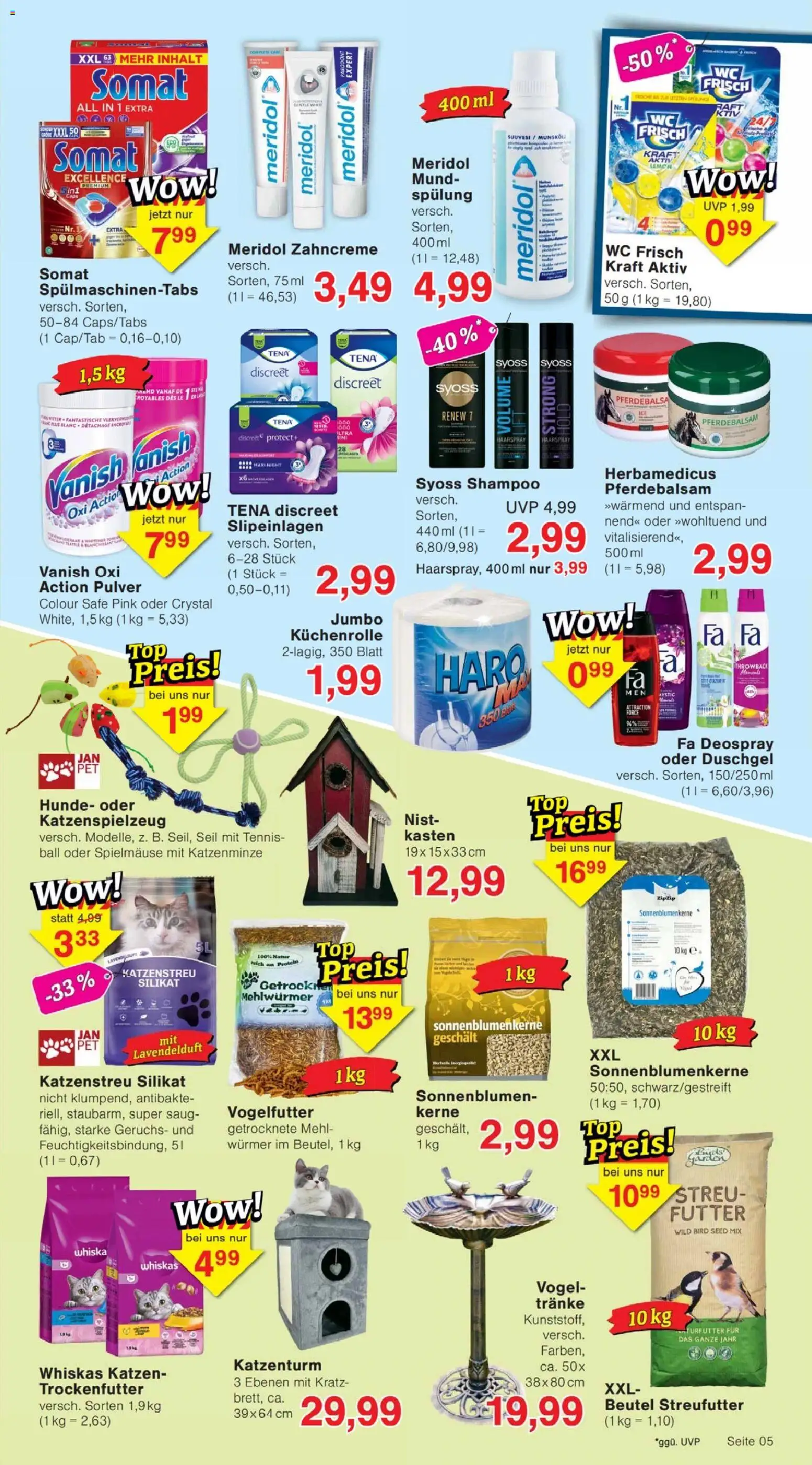 Jawoll Prospekt 	 – gültig ab 16.03.2026 | Seite: 5 | Produkte: Haarspray, Spülmaschinentabs, Wc frisch, Whiskas