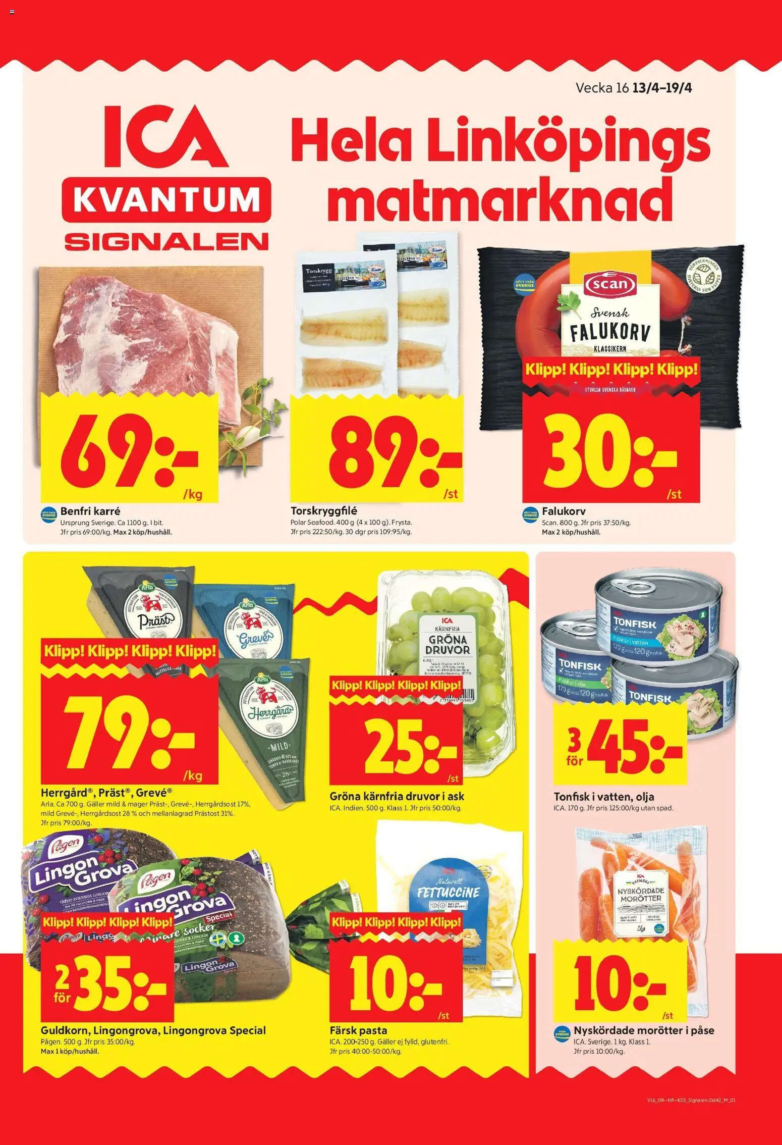 ICA Kvantum reklamblad aktuell från 13.04.2026 | Sida: 1