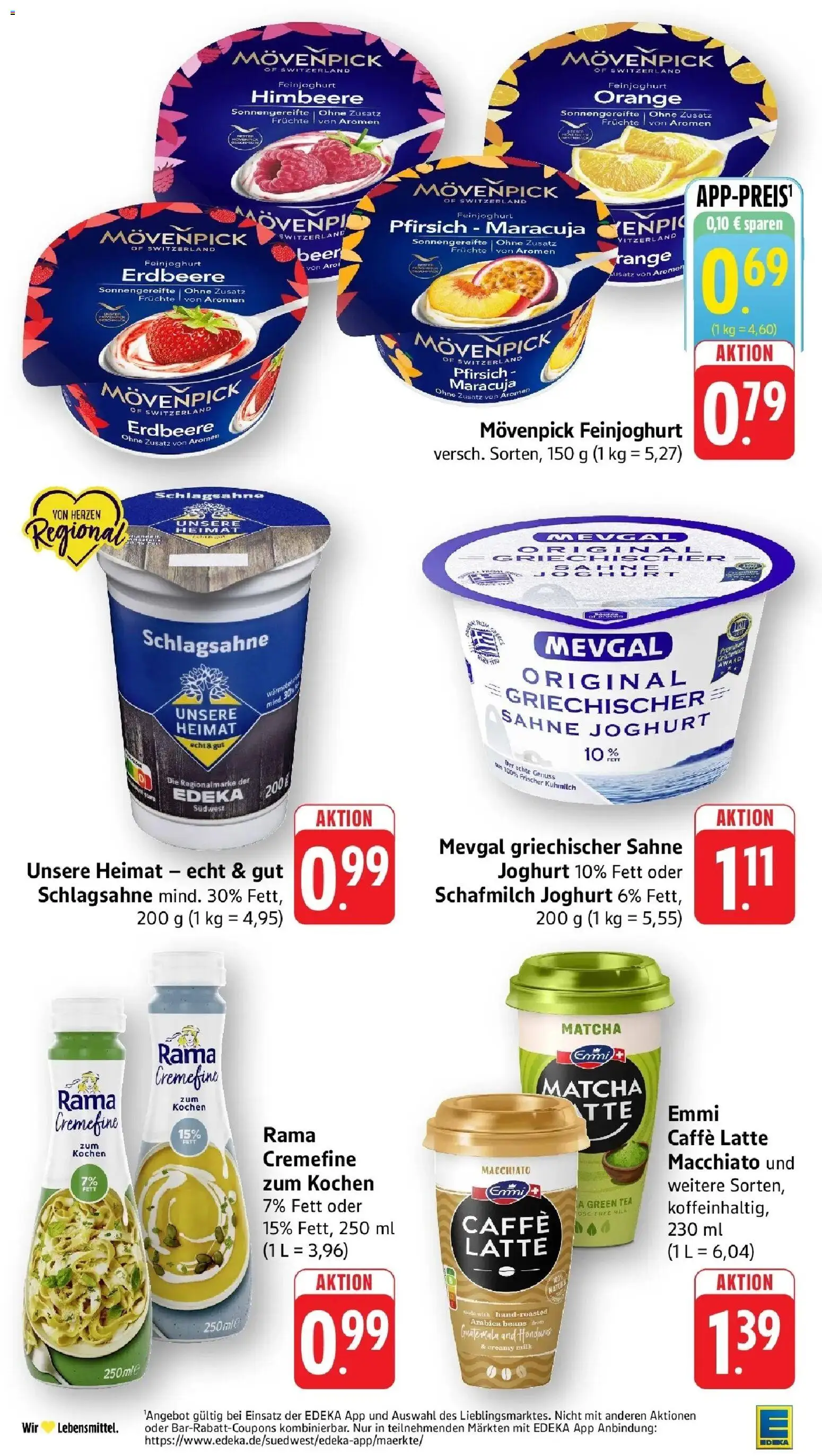 Angebote – gültig ab 27.04.2026 | Seite: 22 | Produkte: Rama, Joghurt, Pfirsich, Sahne