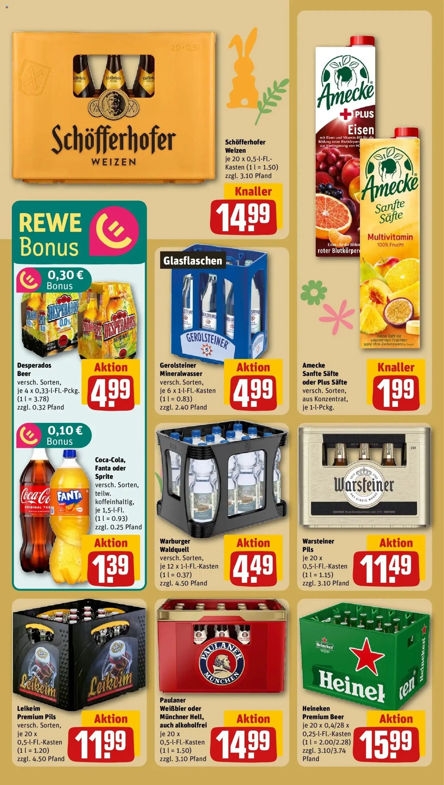 Rewe Prospekt Ludwigsau / Friedlos	 – gültig ab 15.03.2026 | Seite: 18 | Produkte: Pils, Heineken, Desperados, Paulaner