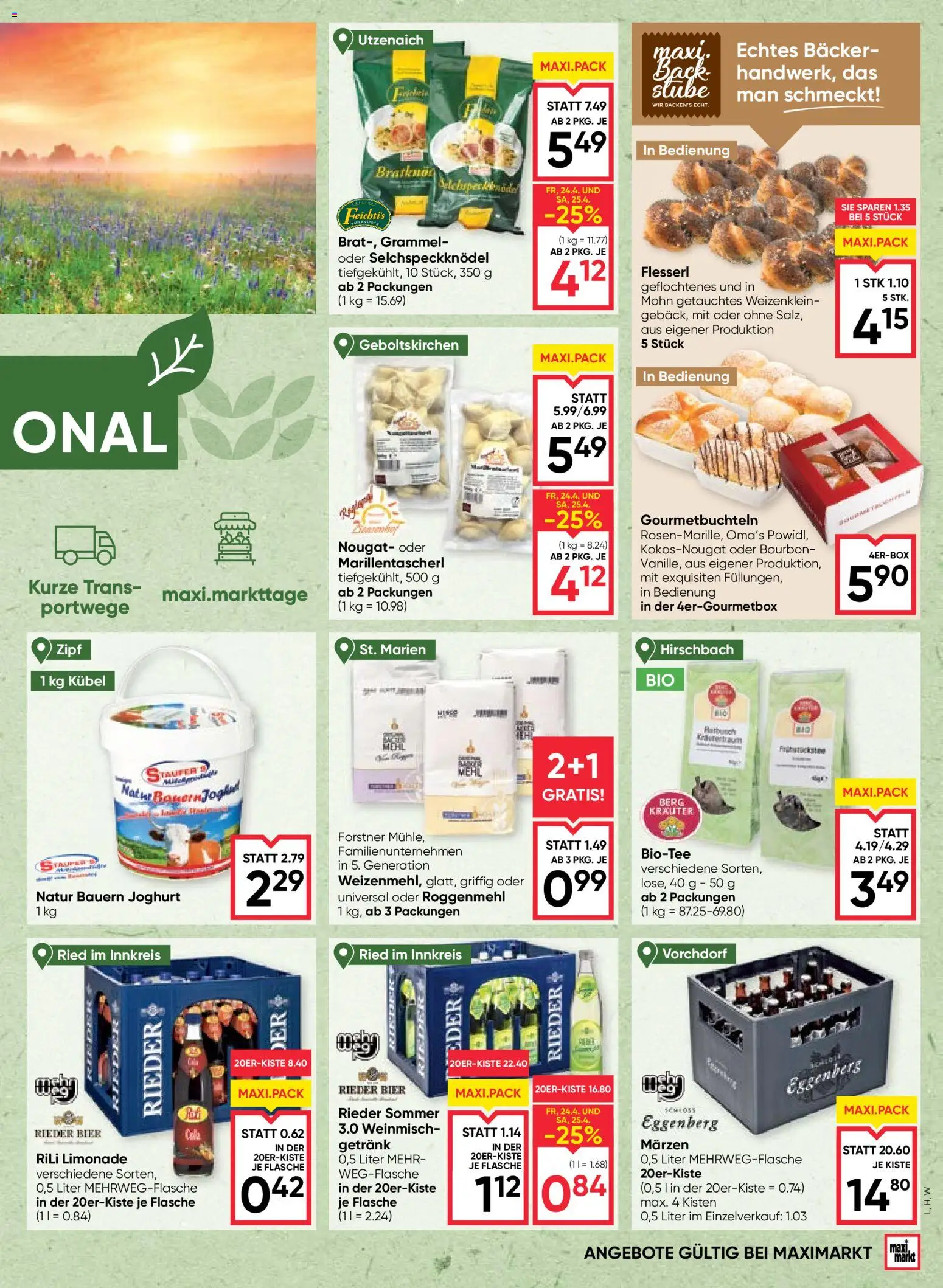 Maximarkt Flugblatt gültig ab 23.04.2026 | Seite: 5 | Produkte: Joghurt, Bier, Bourbon