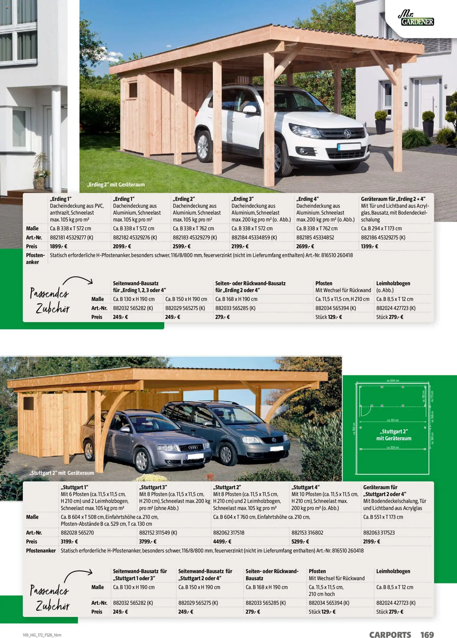 Hagebau Gartengestaltungsortiment – gültig ab 02.03.2026 | Seite: 169 | Produkte: Tür