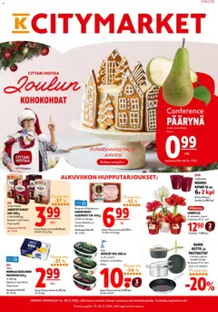 K-Citymarket-mainoslehti voimassa 15.12.2025 alkaen
