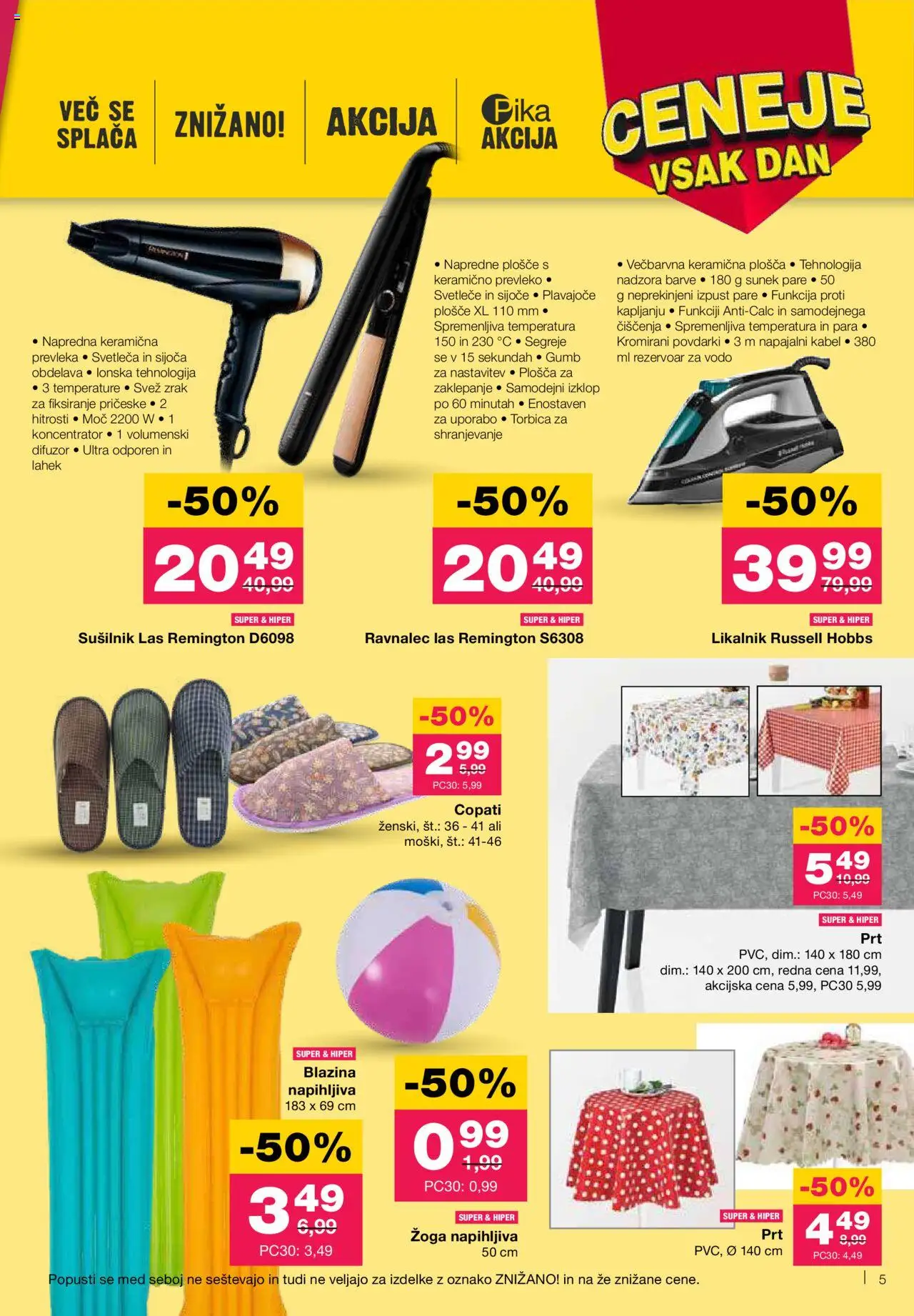 Mercator katalog │ velja od 07.08.2025 | Stran: 5 | Izdelki: Kabel, Prevleka, Blazina, Copati