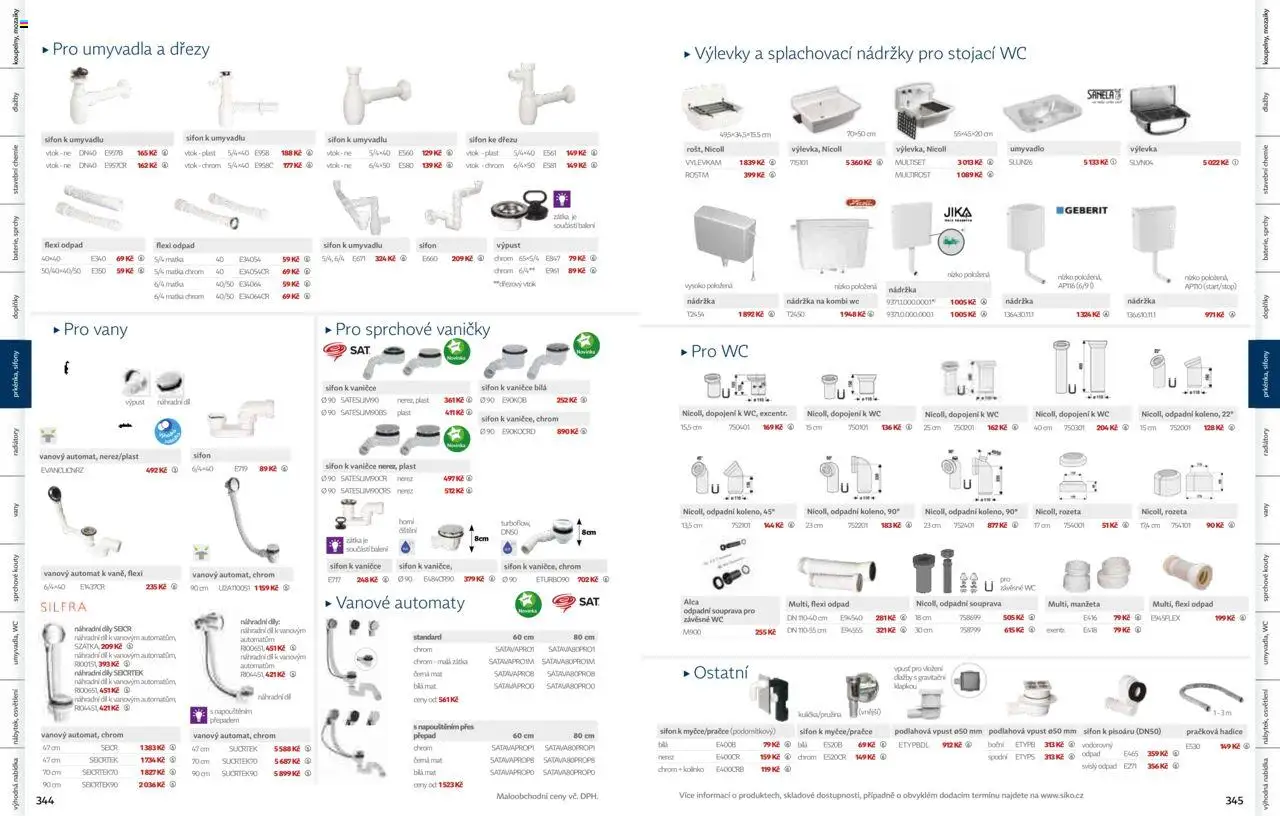Siko koupelny katalog Koupelny 2025/2026 od 14.10.2025 | Strana: 173 | Produkty: Hadice, Umyvadlo, Wc