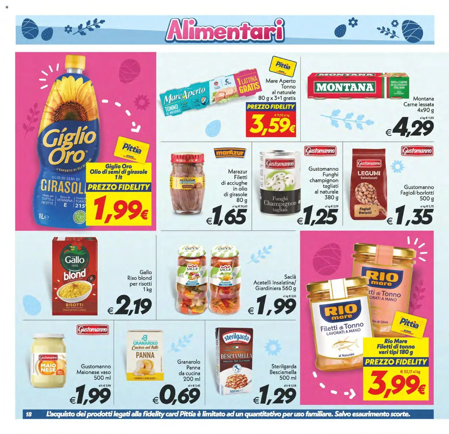 Volantino SuperConveniente del 27.03.2026 | Pagina: 18 | Prodotti: Fagioli, Funghi, Acciughe, Besciamella