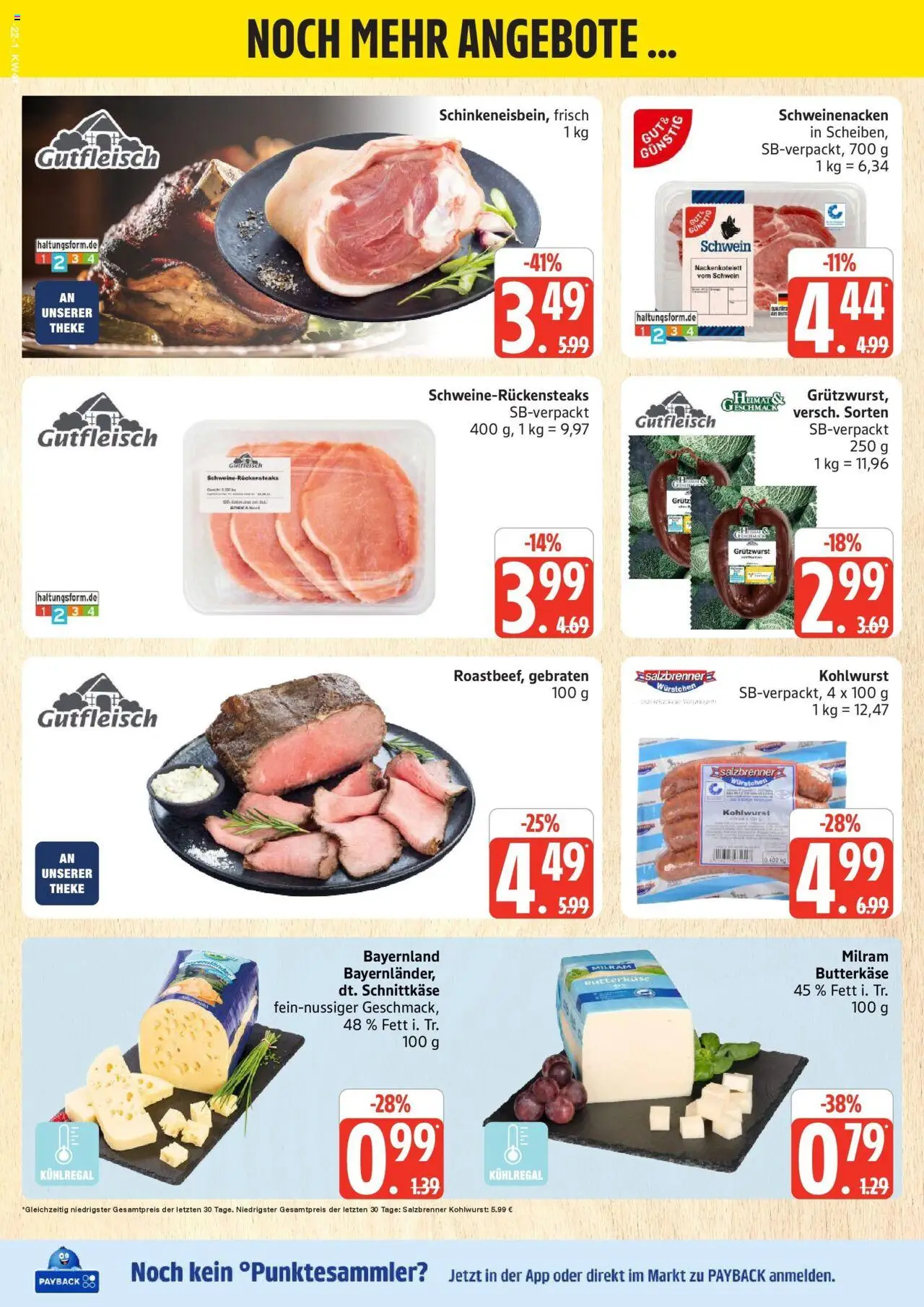 Marktkauf - Marktkauf: Wochenangebote – gültig ab 06.10.2025 | Seite: 22 | Produkte: Theke, Schweinenacken, Milram