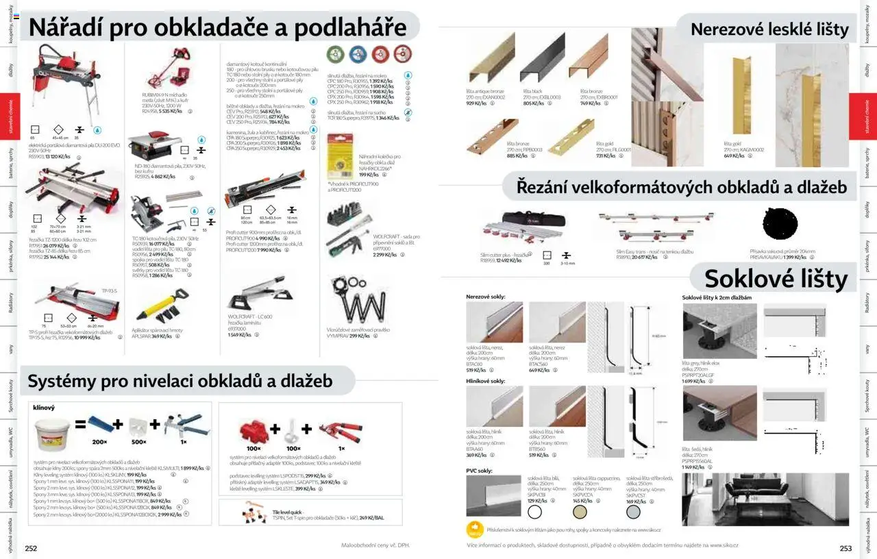 Siko koupelny katalog Koupelny 2025/2026 od 14.10.2025 | Strana: 127 | Produkty: Pravítko, Řezačka, Deka, Metla