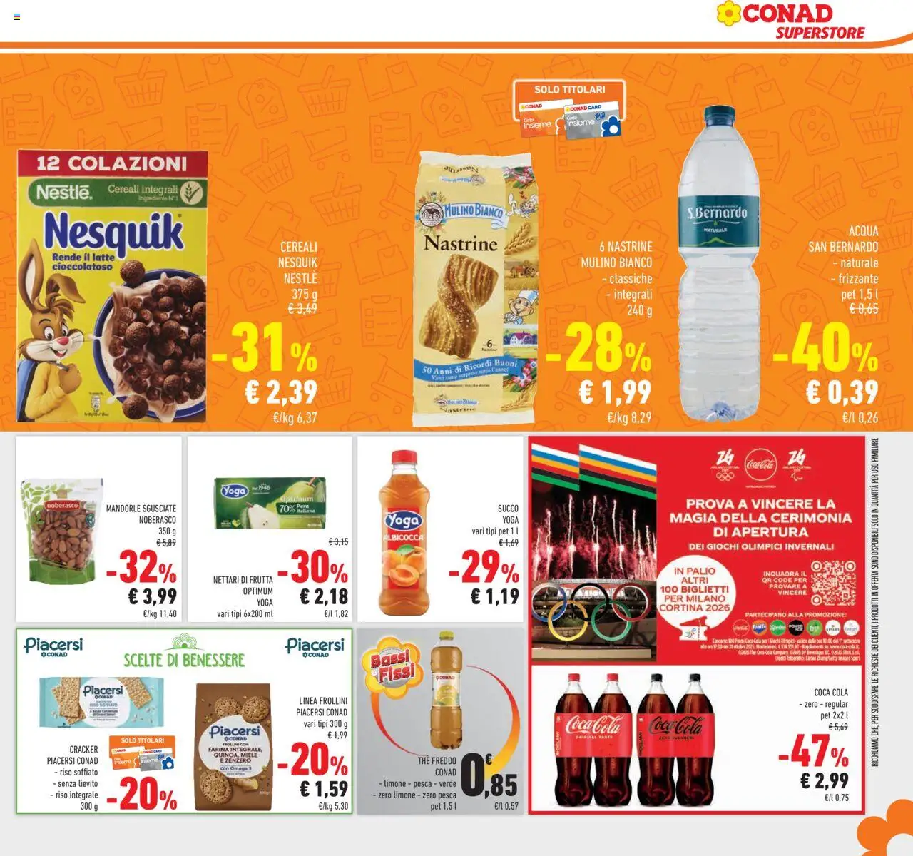 Volantino Conad del 13.08.2025 | Pagina: 21 | Prodotti: Riso, Pesca, Mandorle, Frollini