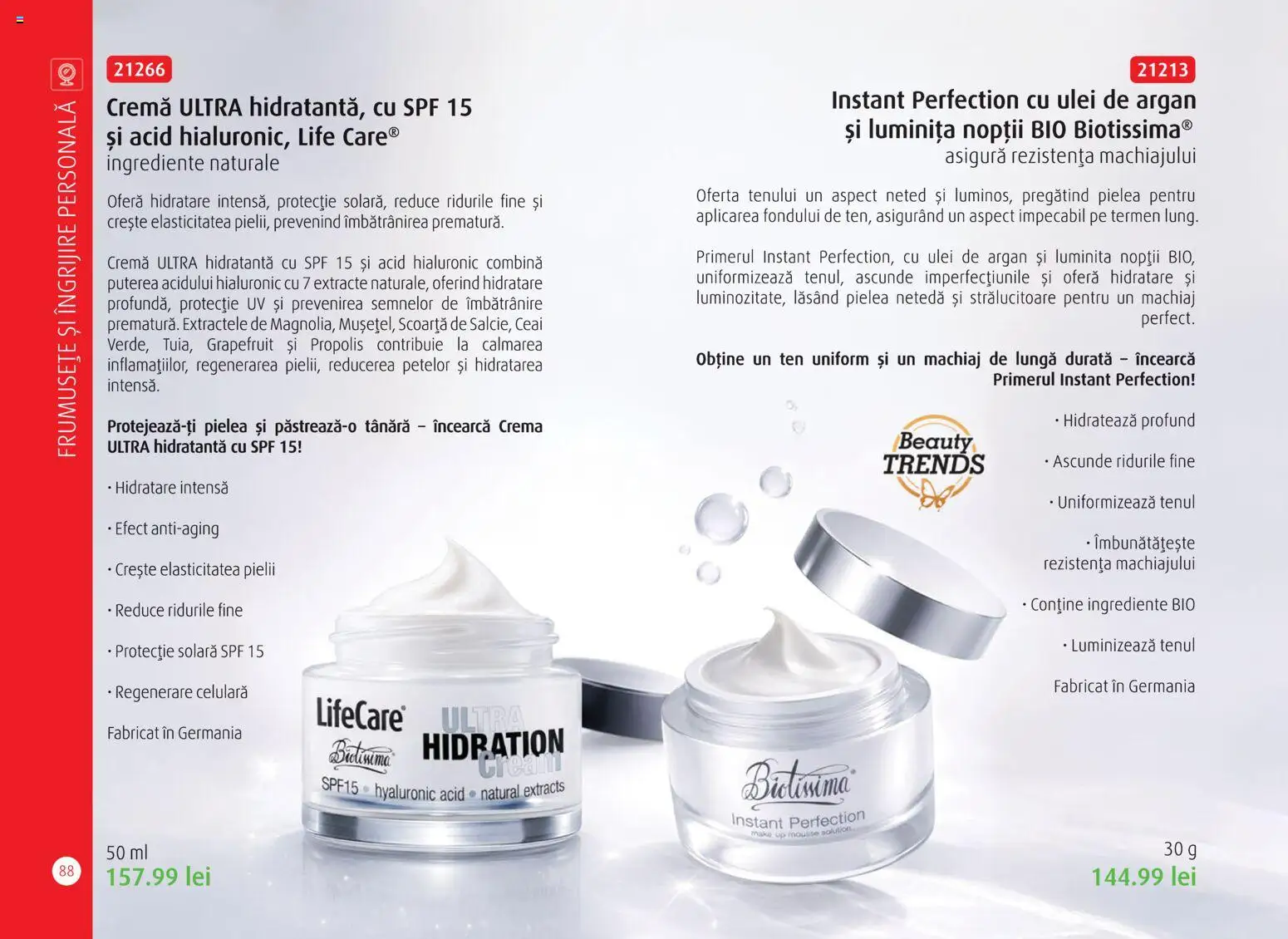 Noul catalog Life Care – valabil de la 01.04.2026 | Pagină: 90 | Produse: Cremă, Protecție solară, Ceai, Propolis
