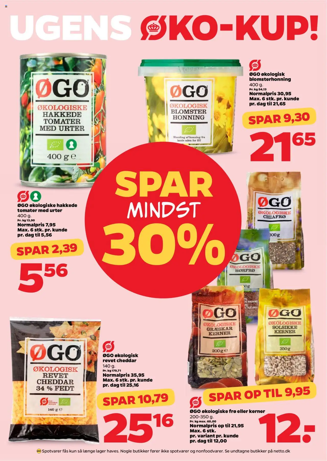 Netto Tilbudsavis gyldig fra 02.08.2025 | Side: 10 | Produkter: Cheddar, Tomater, Græskar, Honning