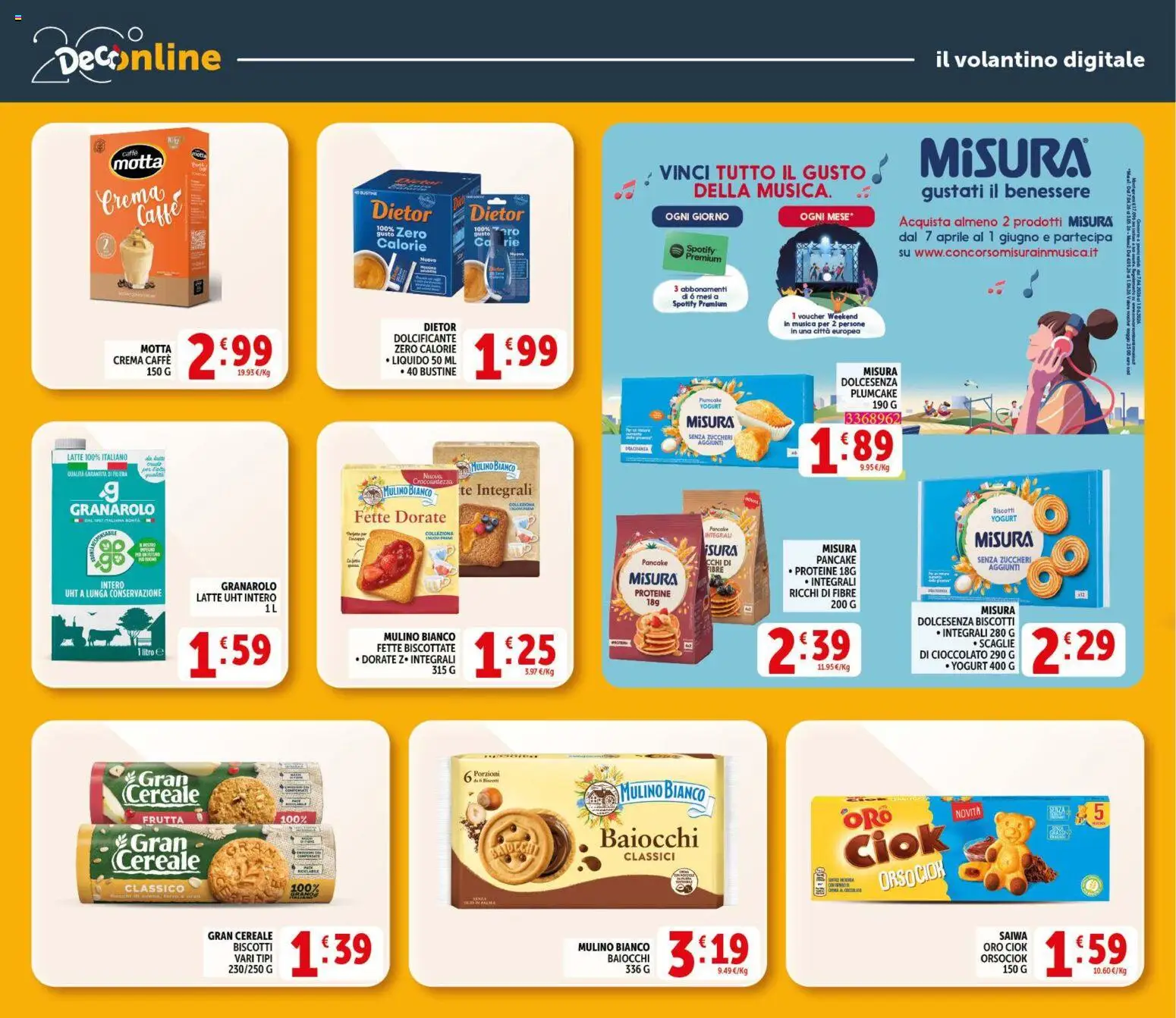 Volantino Decò del 09.04.2026 | Pagina: 25 | Prodotti: Crema, Caffè, Tè, Frutta