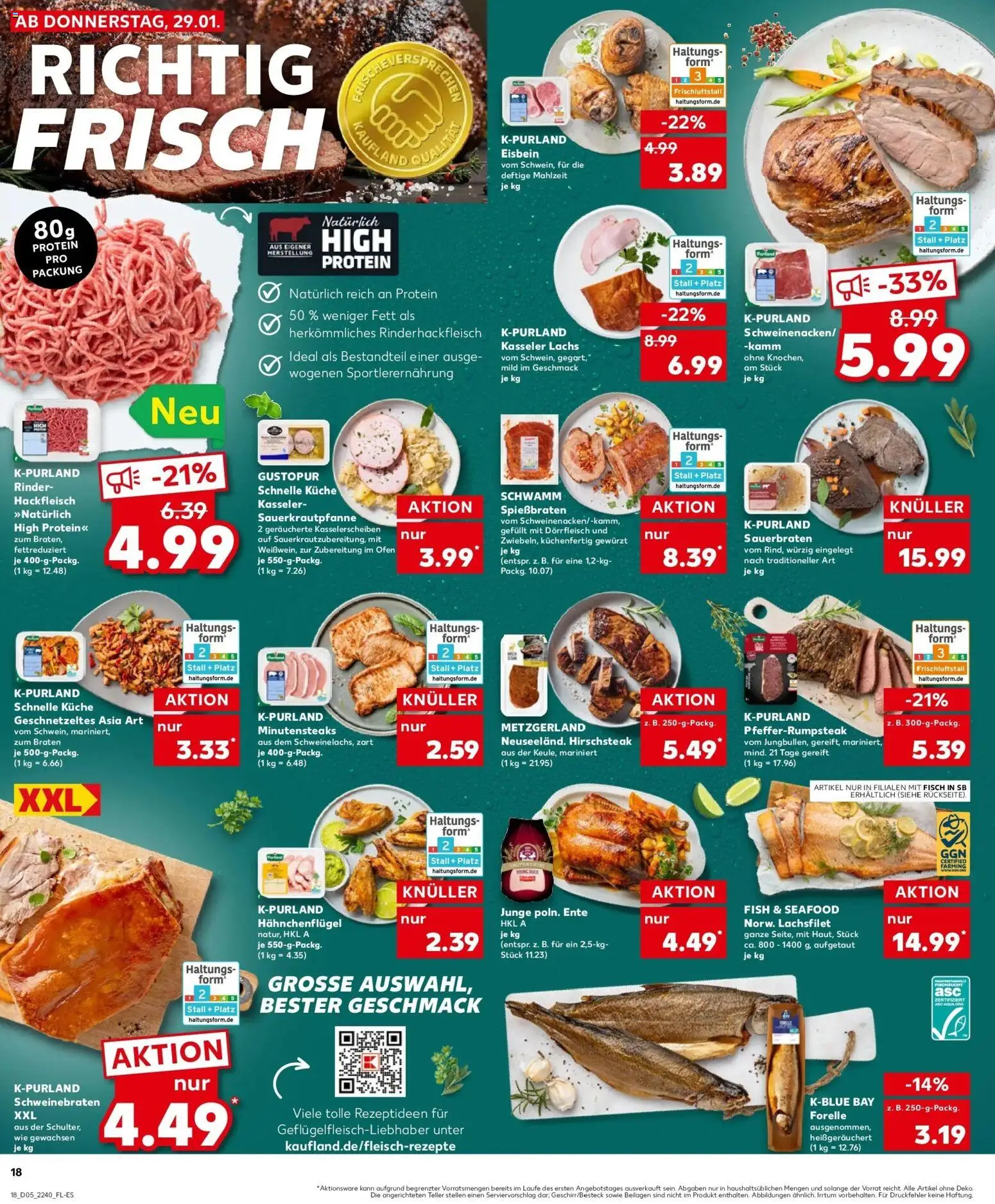 Kaufland prospekt Stuttgart	 – gültig ab 02.02.2026 | Seite: 18 | Produkte: Küche, Fisch, Lachs, Ente