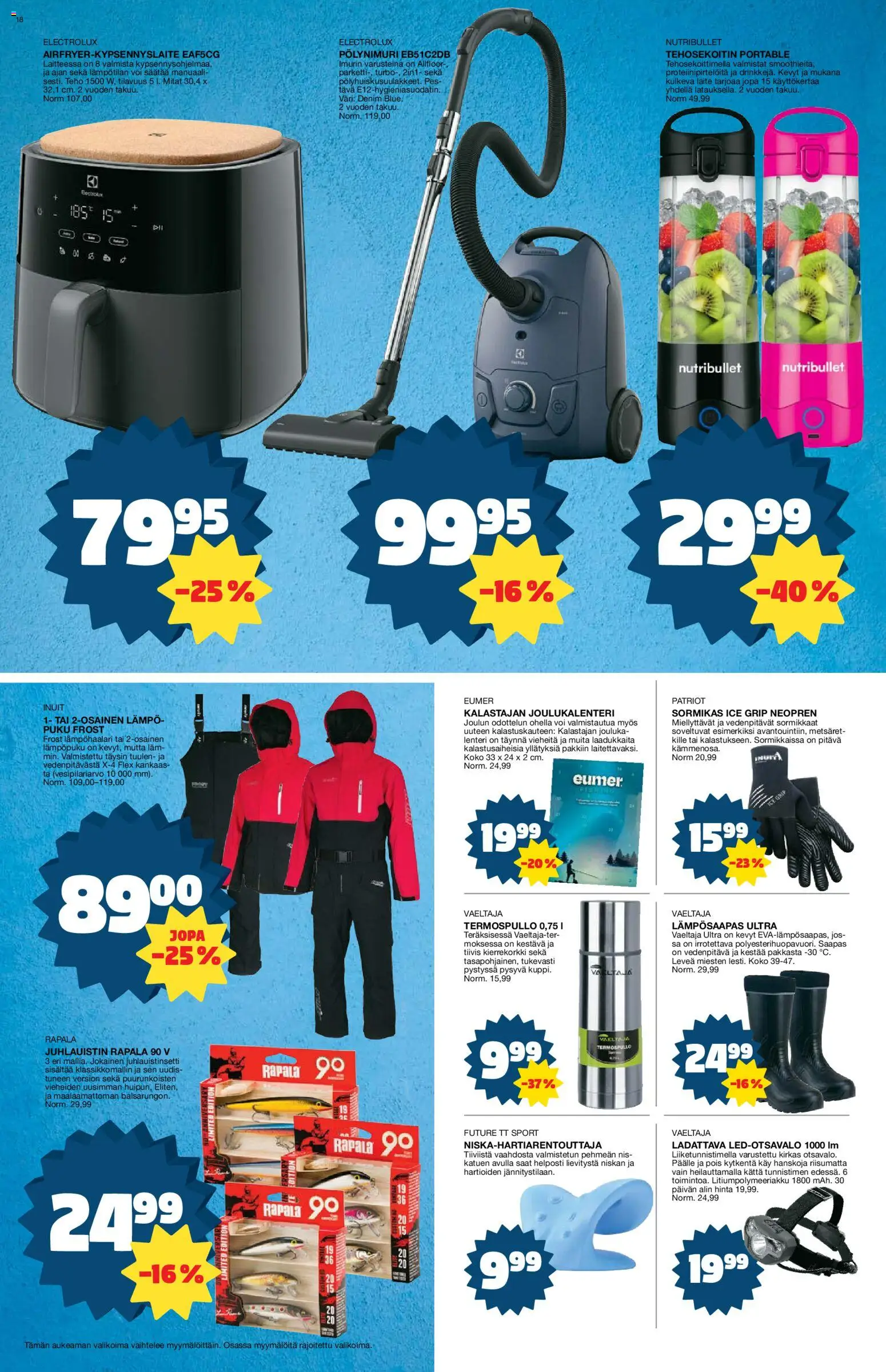 Tokmanni tarjoukset – voimassa 03.11.2025 alkaen | Sivu: 18 | Tuotteet: Voi, Puku, Tehosekoitin, Termospullo