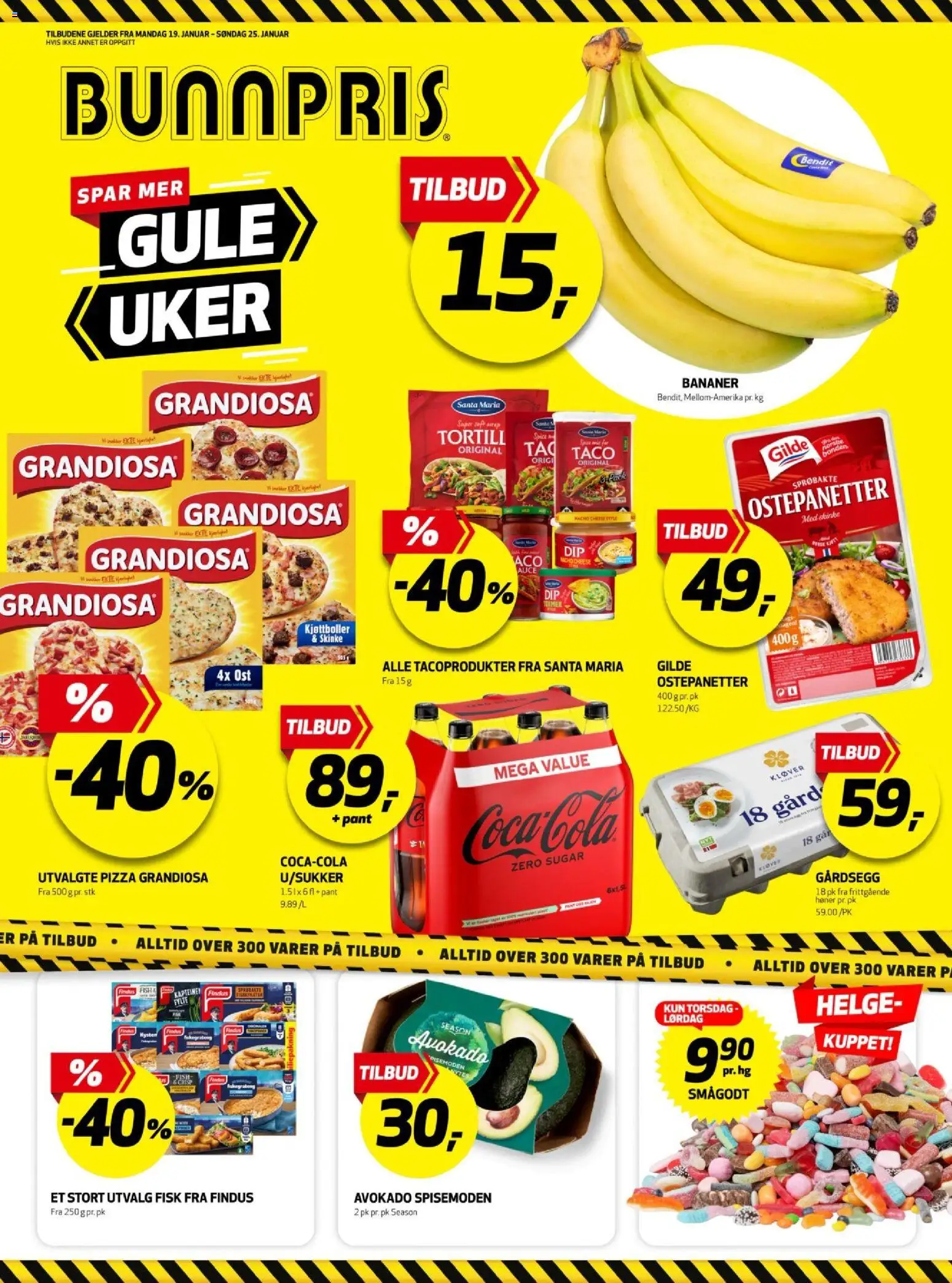 {H1} | Side: 1 | Produkter: Ost, Skinke, Pizza, Smågodt