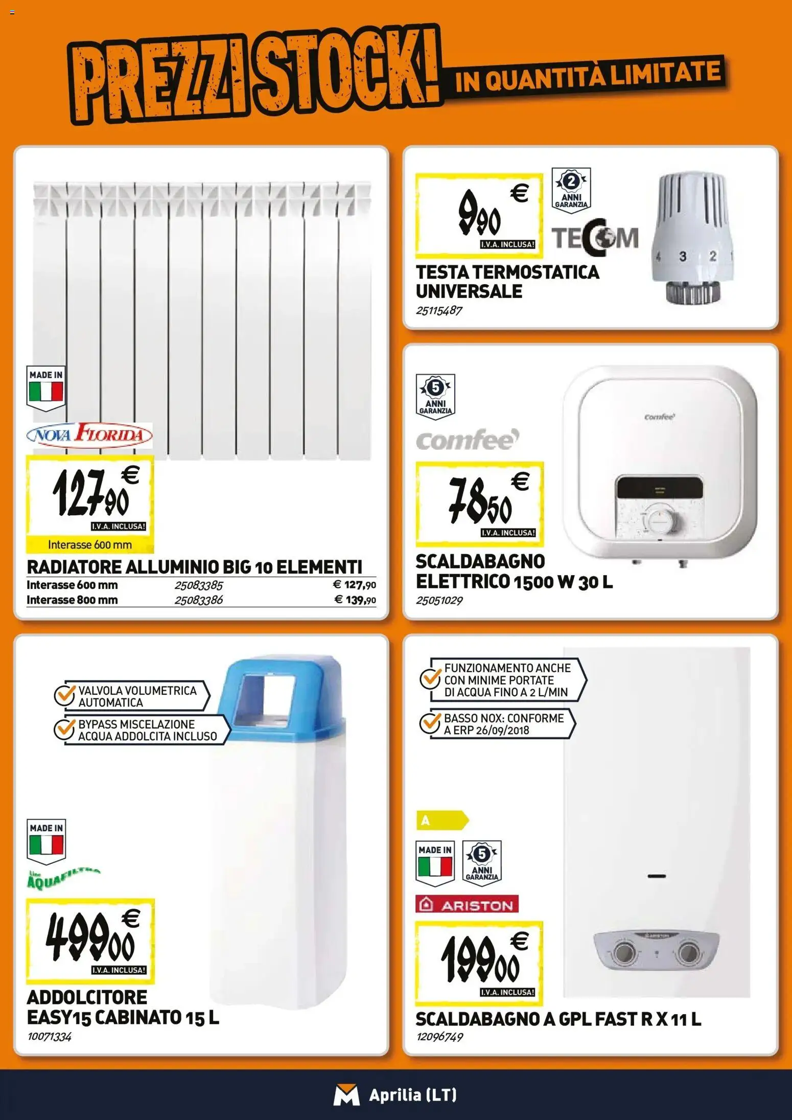 Volantino TECNOMAT del 27.11.2025 | Pagina: 6 | Prodotti: Scaldabagno, Acqua, Alluminio