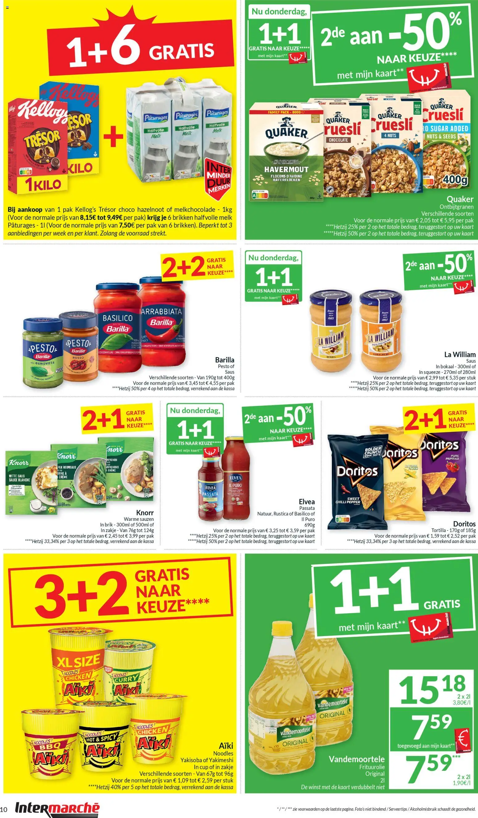 {H1} | Pagina: 10 | Producten: Halfvolle Melk, Doritos, Crème, Graham liszt