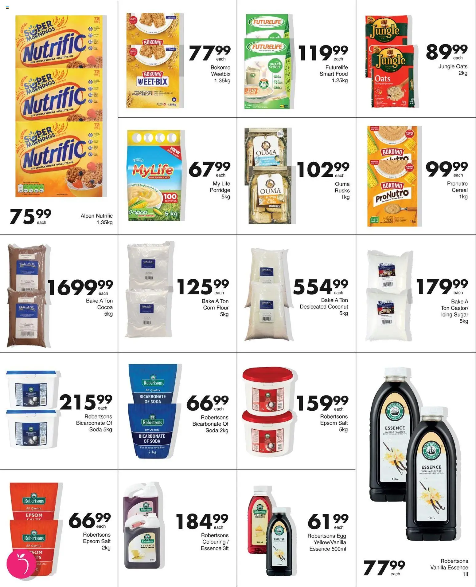 New Save catalogue – valid from 19.01.2026 | Page: 4 | Products: Icing sugar, Butter, Oats, Rusks