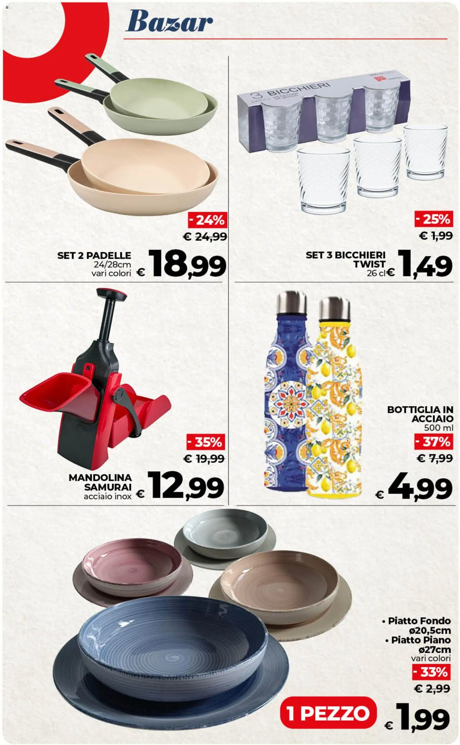 Volantino COOP del 06.03.2026 | Pagina: 48 | Prodotti: Piatto, Bottiglia